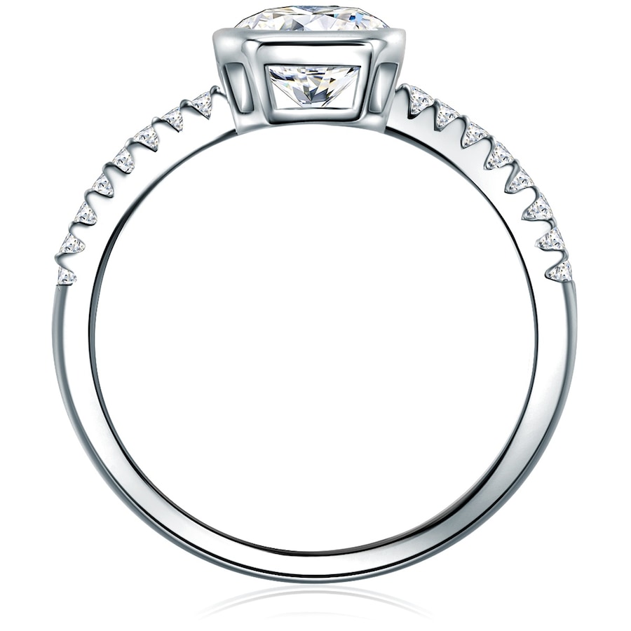 Trilani Ring aus Sterling Silber in silber mit Zirkonia 54 Damen