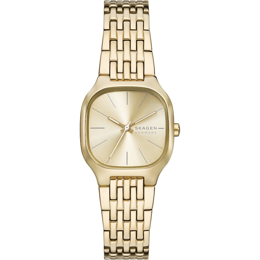Skagen Damenuhr Edelstahl gold Damen