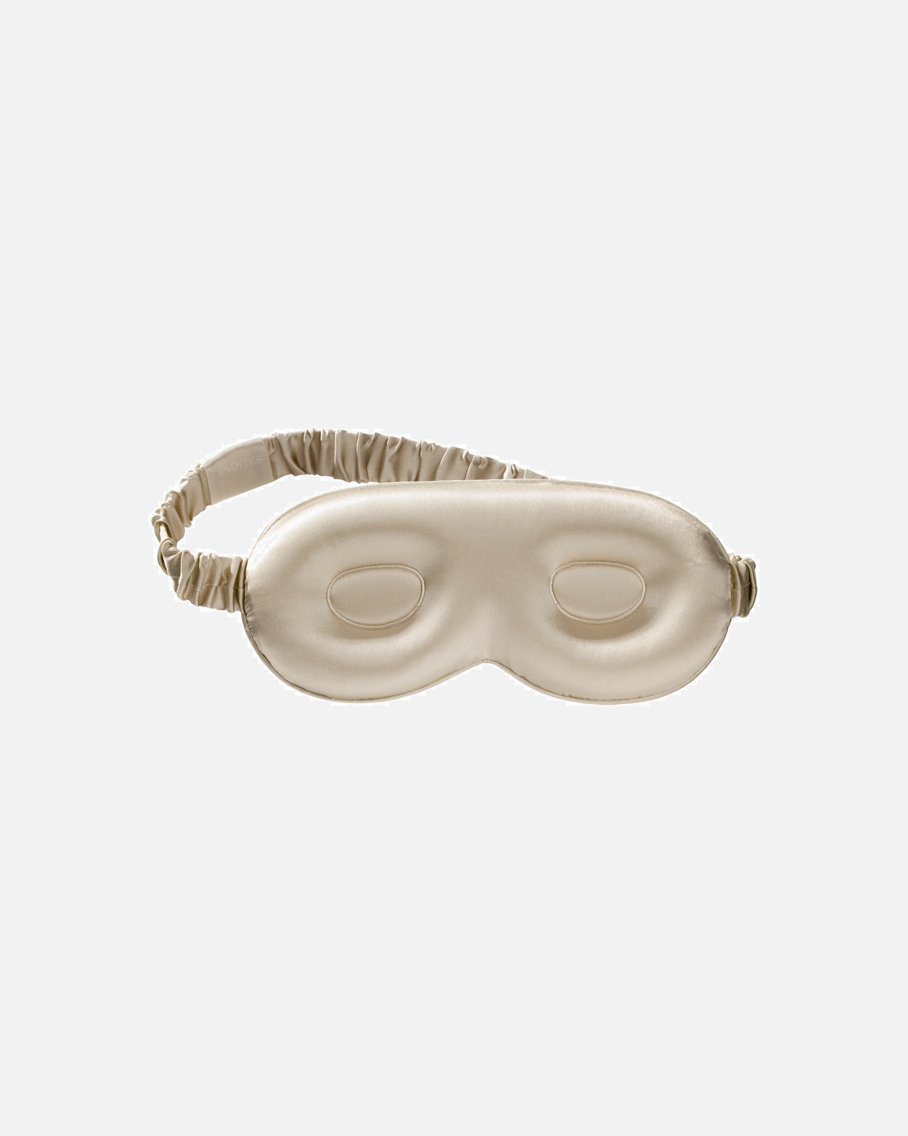 Schlafmaske für Weiblich Lenoites Schlafmaske 'Silk Sleep Mask' Greige