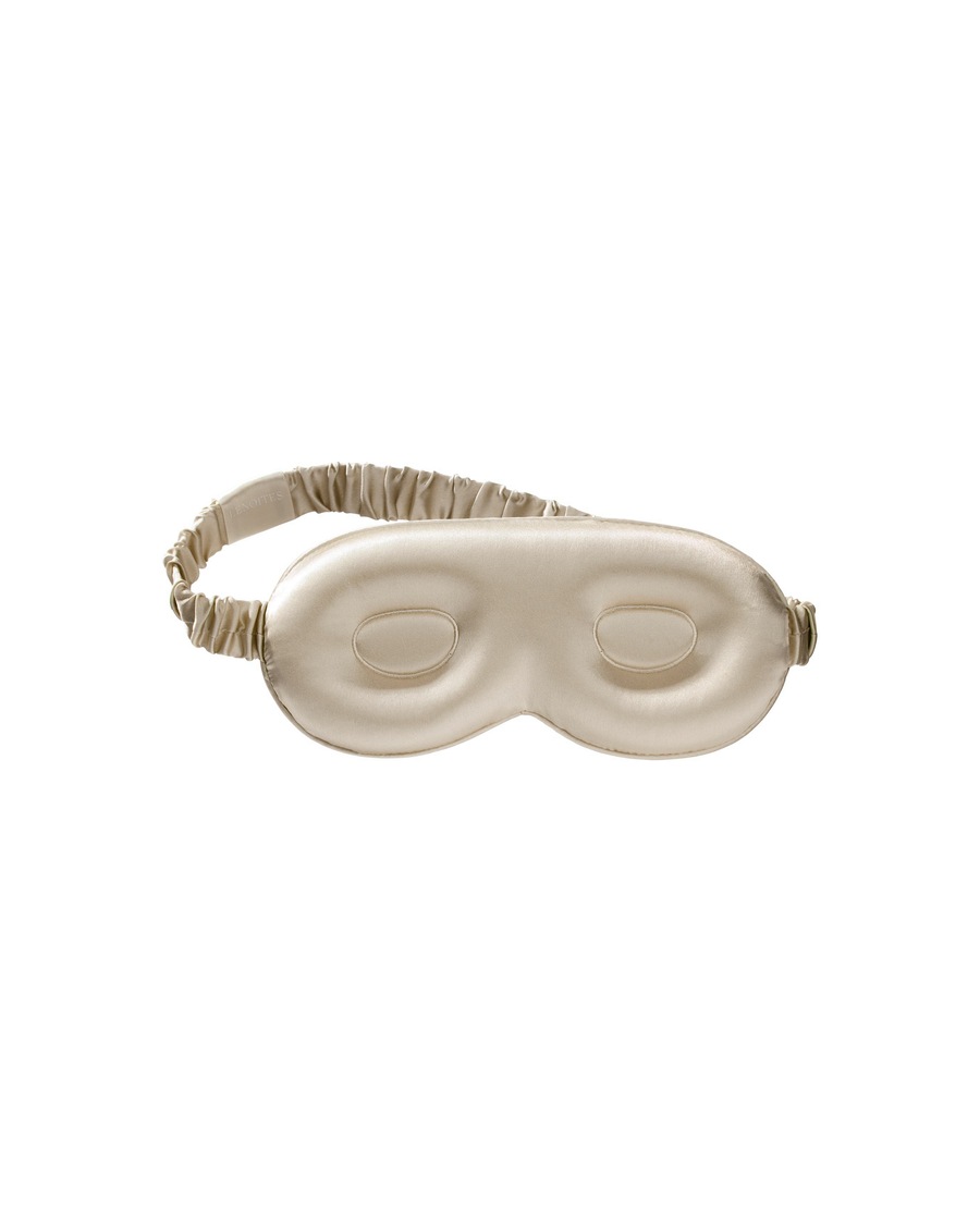 Lenoites Schlafmaske 'Silk Sleep Mask' Greige Grau Damen