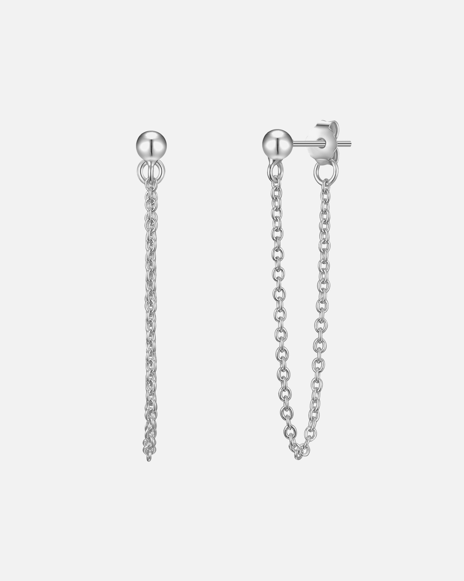 Ohrringe für Weiblich Glanzstücke München Ohrstecker Sterling Silber in Silber 32,7 mm