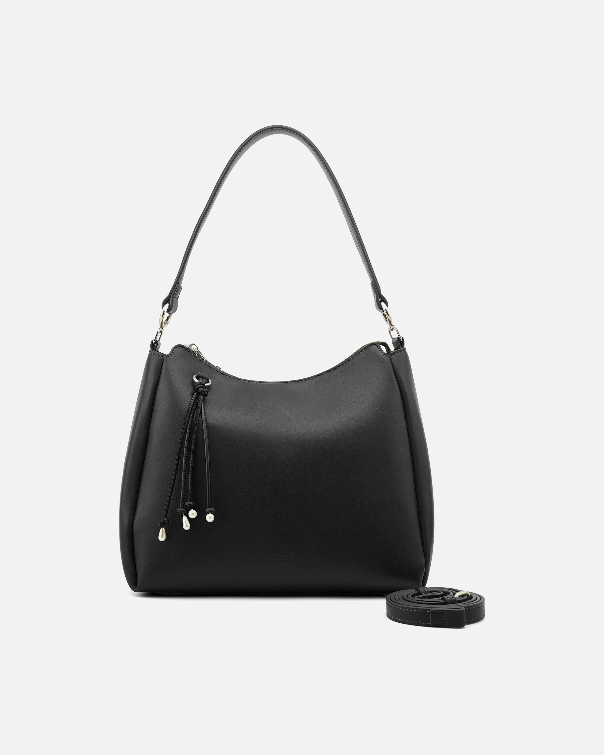 Clutch für Weiblich Seidenfelt Sandve Schultertasche black