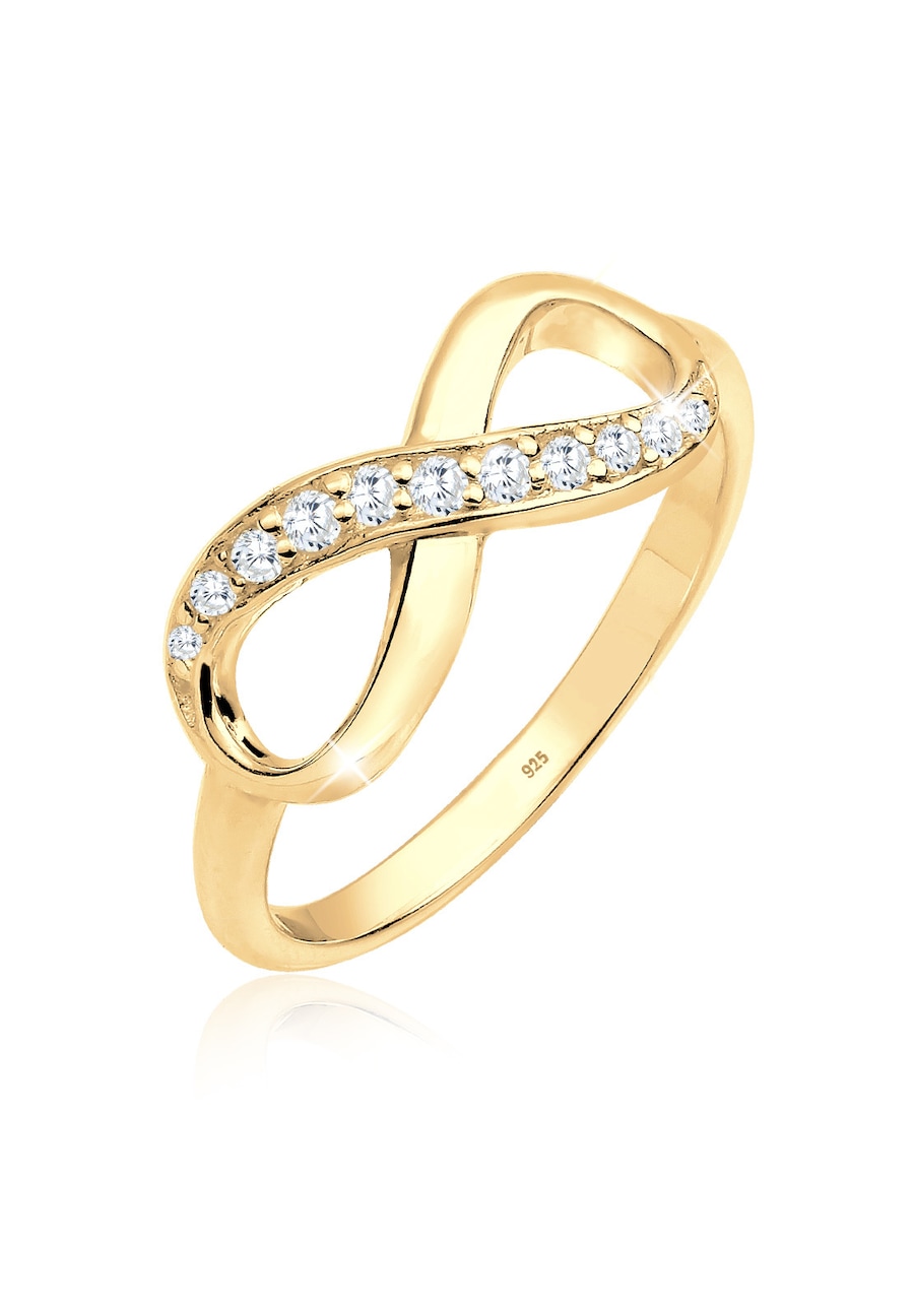Elli Infinity Zirkonia Eye Catcher 925 Sterling Silber 54 Damen