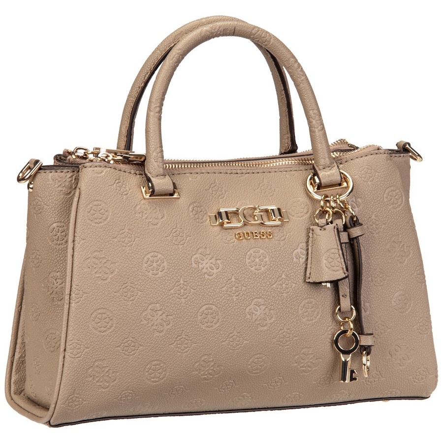 Guess Handtasche Anise Triple Comp Satchel Dark Oak Braun Damen