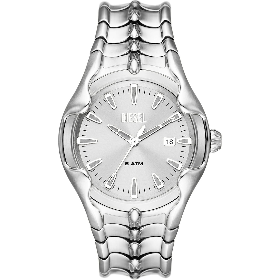 Diesel Herrenuhr Edelstahl silber Herren