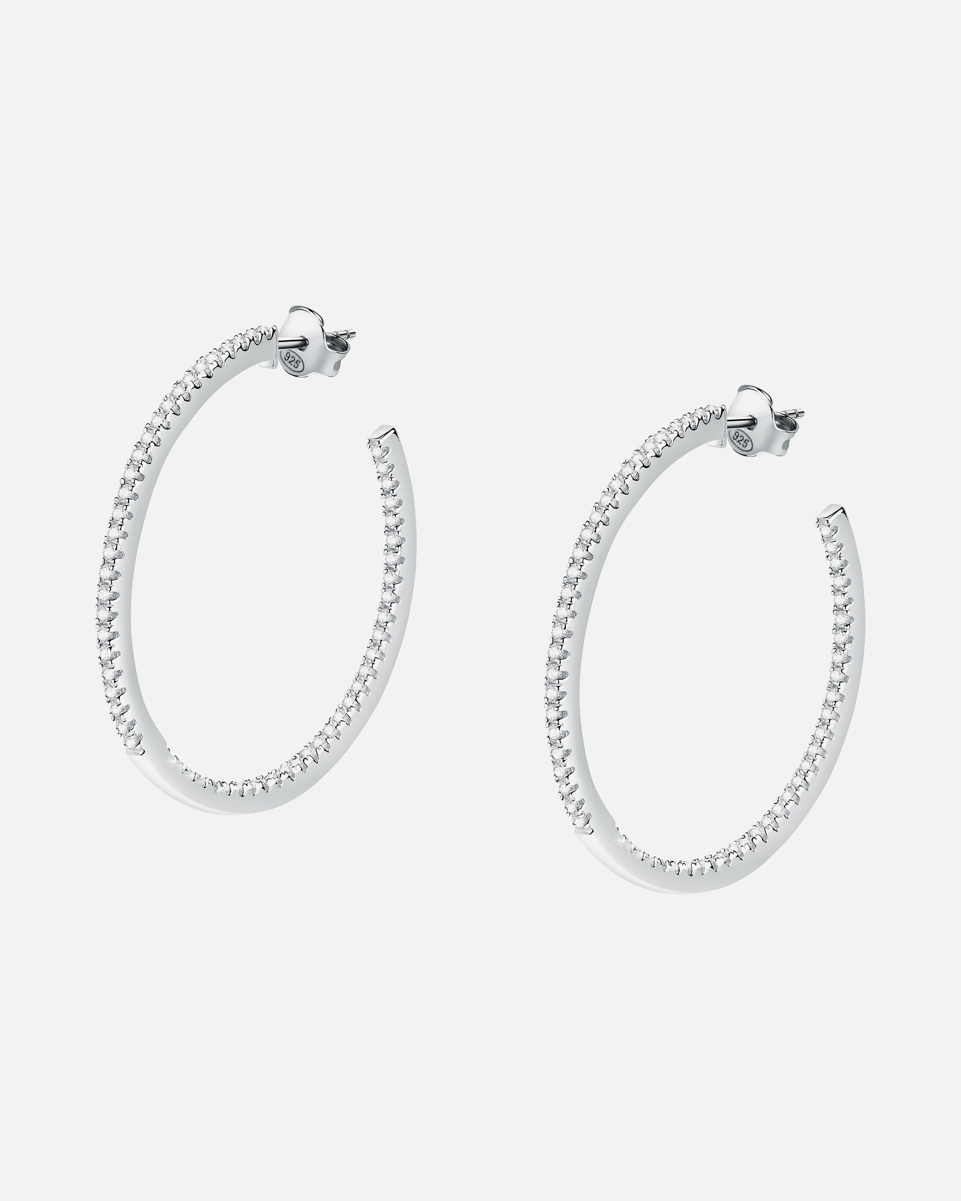 Ohrringe für Weiblich Morellato Default Brand Line Creolen 925er Silber, recycelt silber