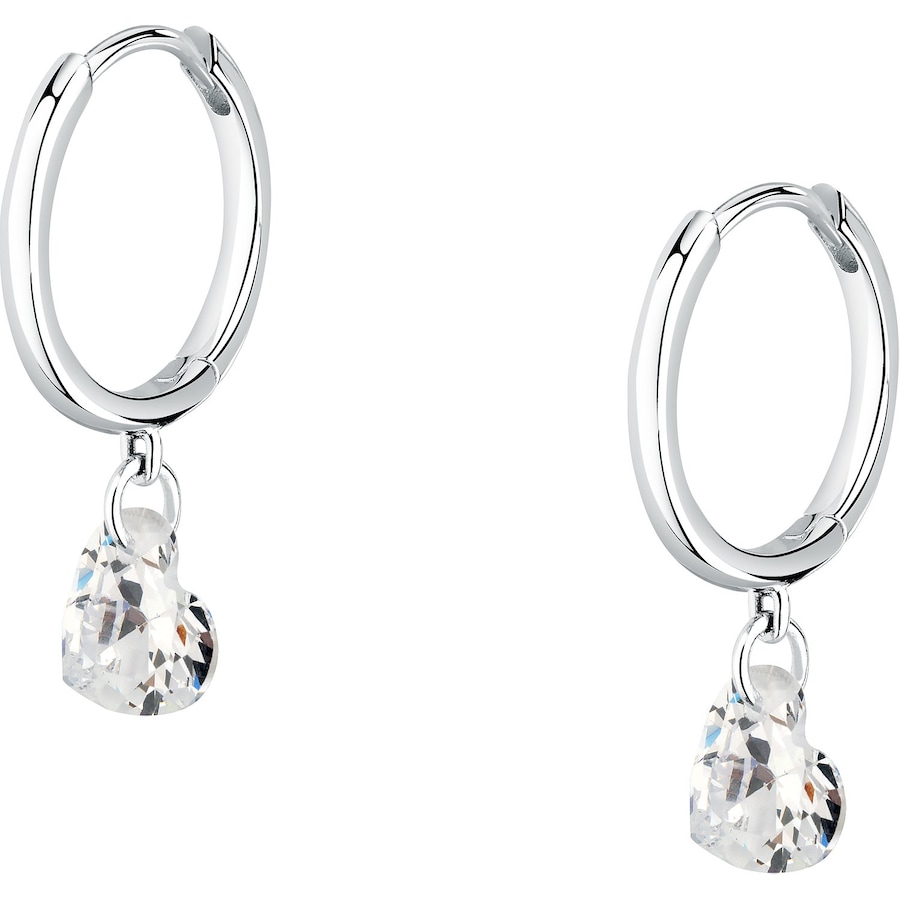 La Petite Story Creolen 925er Silber silber, weiß Damen