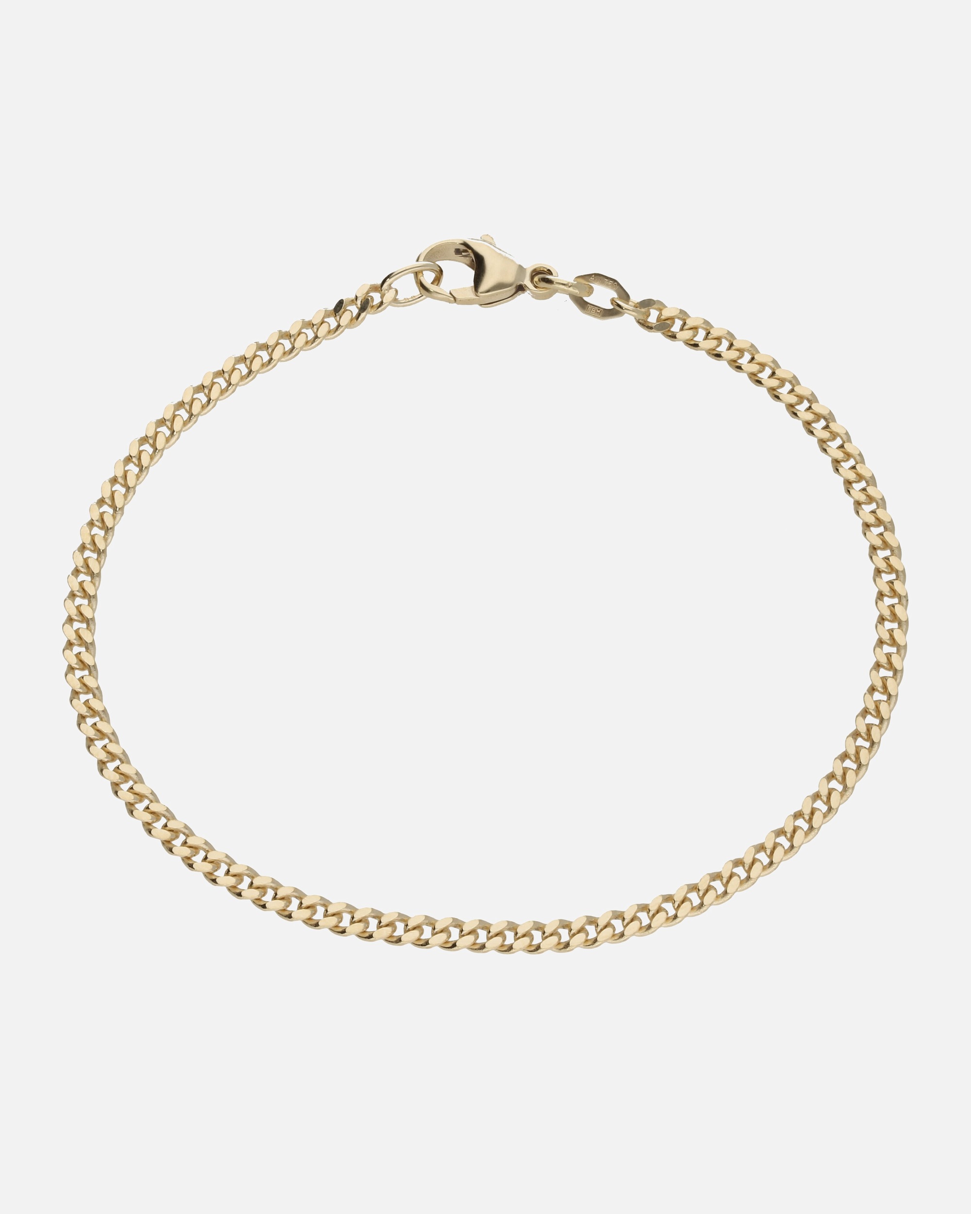 Armband für Weiblich Luigi Merano Armband Panzerkette, flach, diamantiert, massiv, Gold 750 18,5 cm