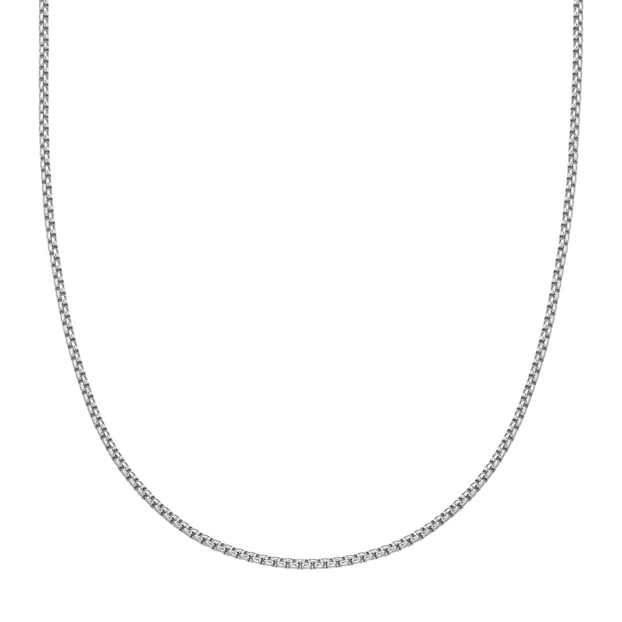 Yokoamii Halskette aus Messing in silber 42,0 cm Basiskette + 5,0 Verlängerung Damen