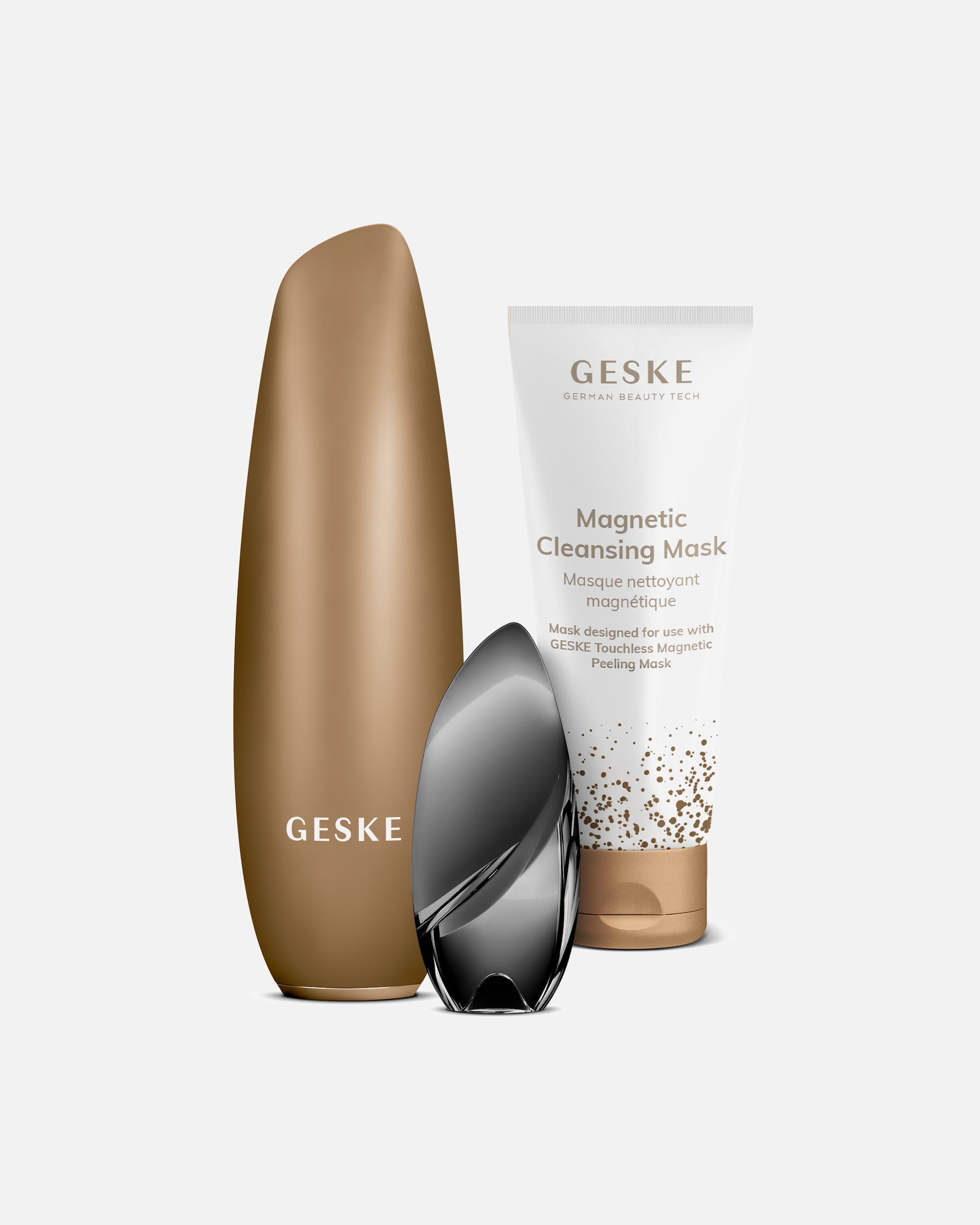 Multifunktionsgerät für Unisex GESKE Touchless Magnetic Peeling Mask 5in1 + 1x Magnetic Cleansing Mask Gray