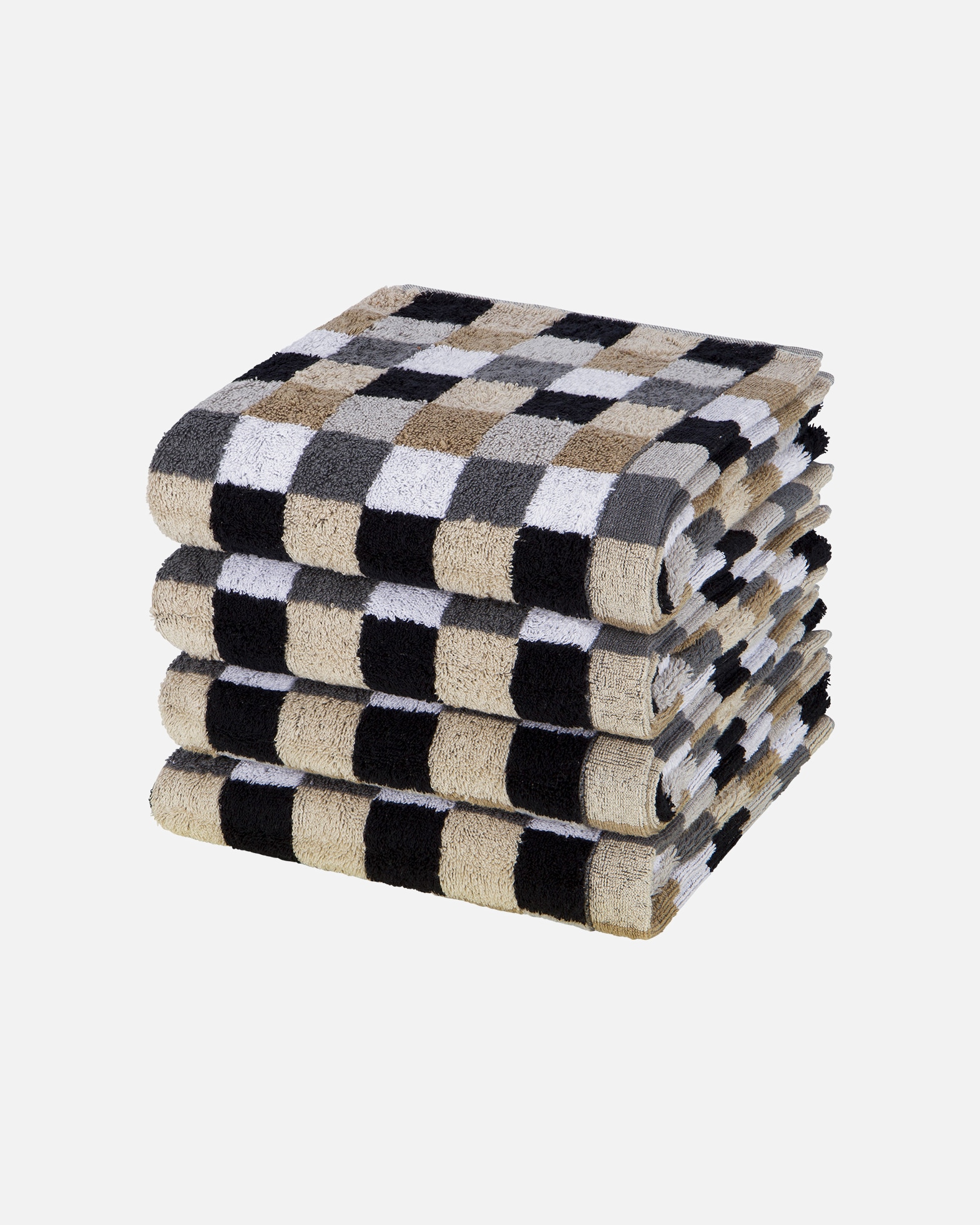 Handtuch für Unisex Cawö Handtuch-Set Lifestyle (4er Set) Kiesel