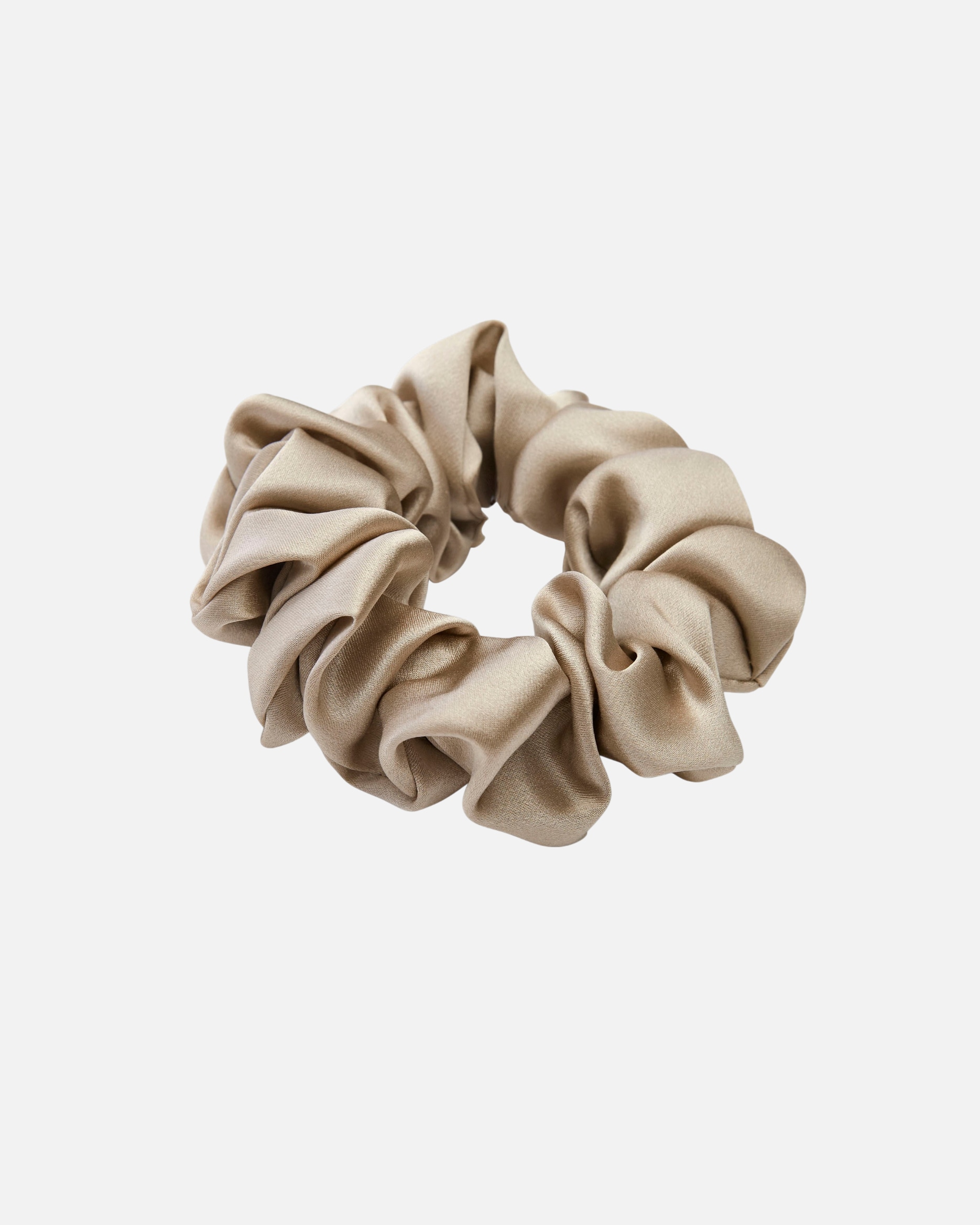 Haargummi für Weiblich Lenoites Haarband 'Mulberry Silk Scrunchie' beige