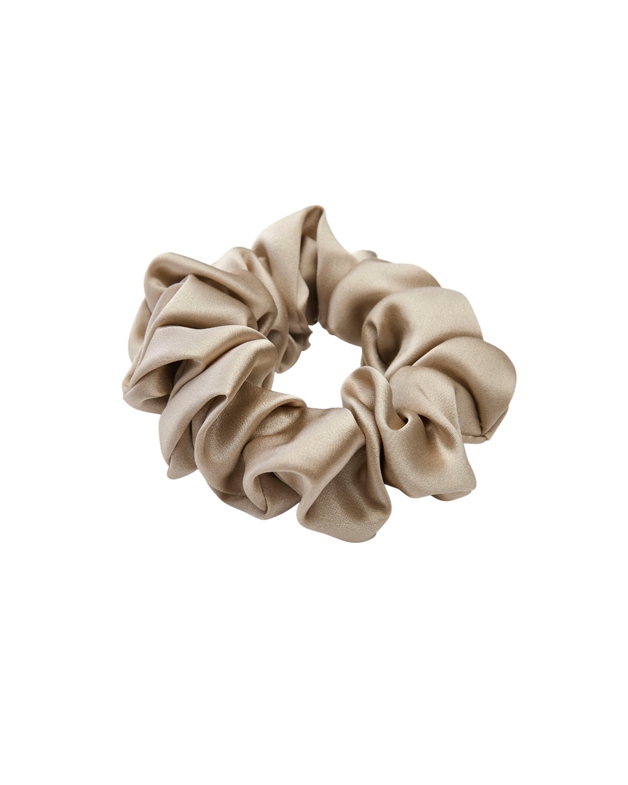 Lenoites Haarband 'Mulberry Silk Scrunchie' beige Damen