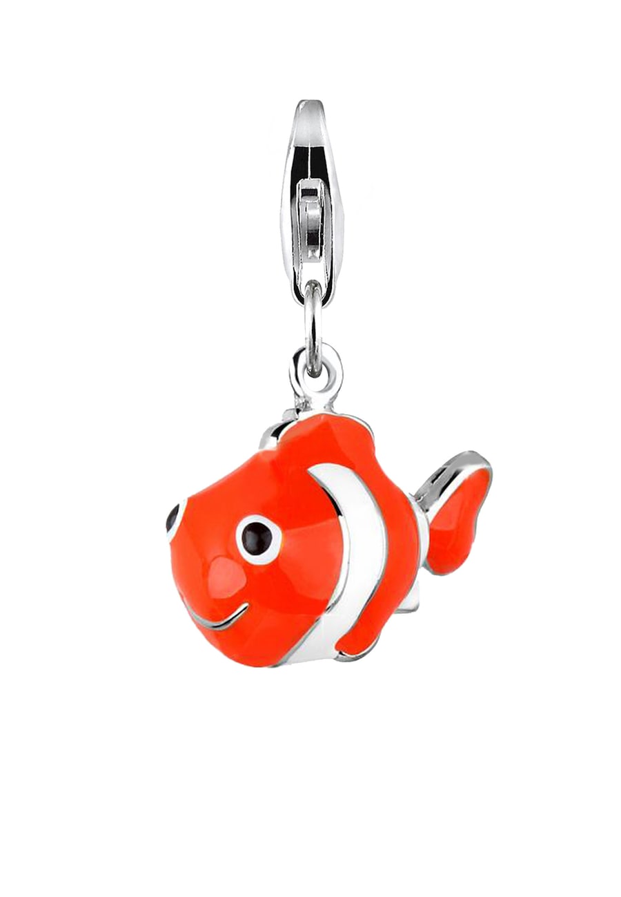 Nenalina Anhänger Clownfisch Fisch Bunt Emaille 925 Silber OneSize Damen