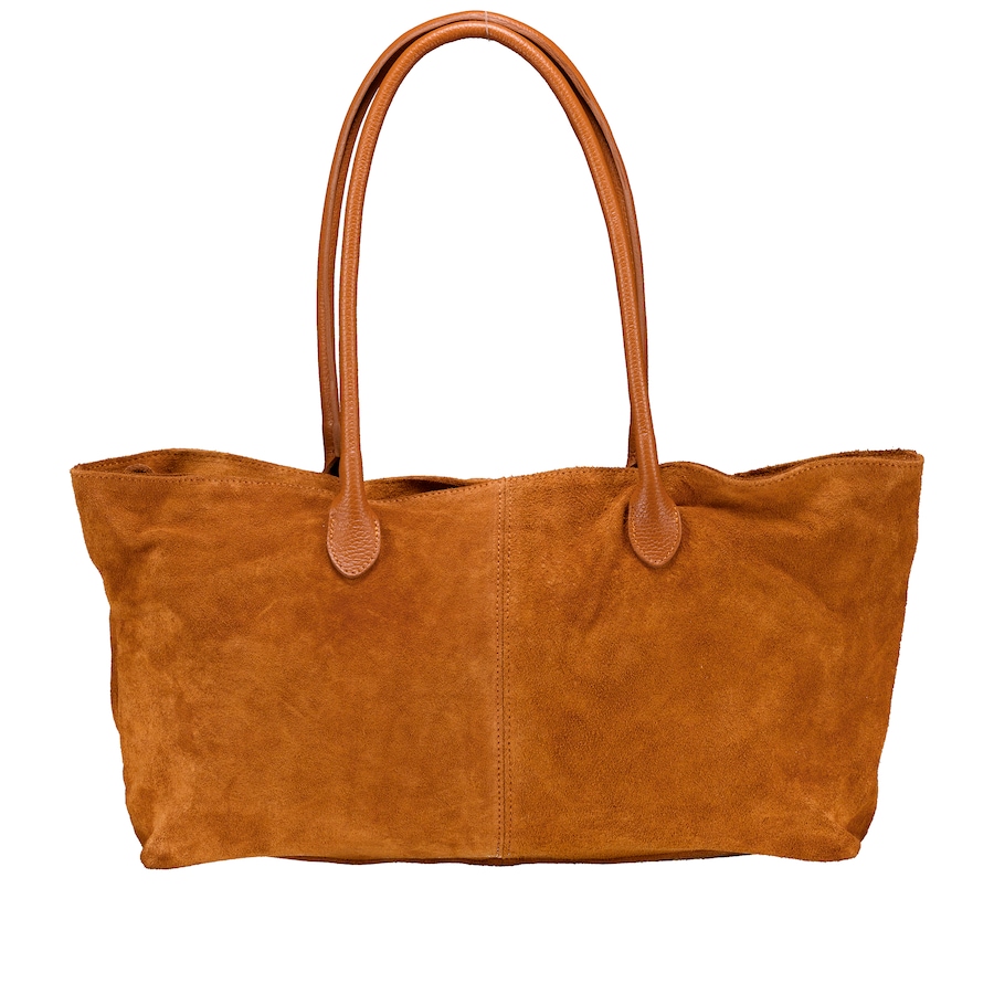 Hausfelder Manufaktur Shopper Velours variabel in der Form Hellbraun Damen