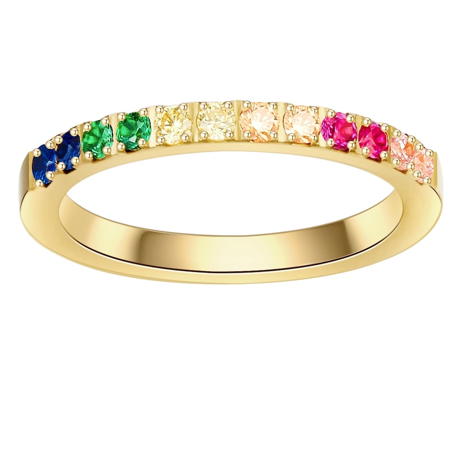 Eastside Ring Edelstahl Zirkonia in Gelbgold 48 Damen