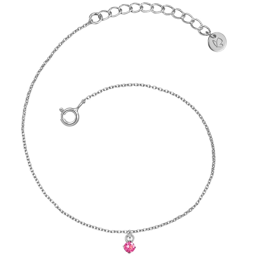 Glanzstücke München Armband Sterling Silber Turmalin in Roségold 17,0 cm Basislänge + 4,0 Verlängerung Damen
