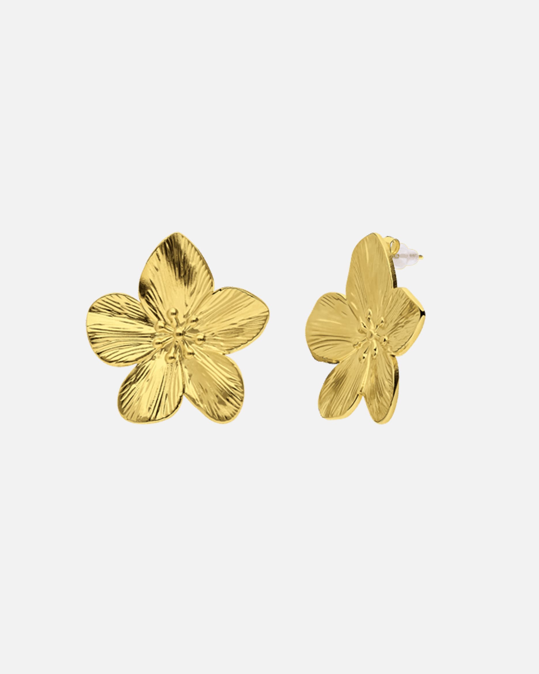 Ohrringe für Weiblich Lucardi Ohrringe Stahl - Gelbgold Ohrringe Stahl - Gelbgold