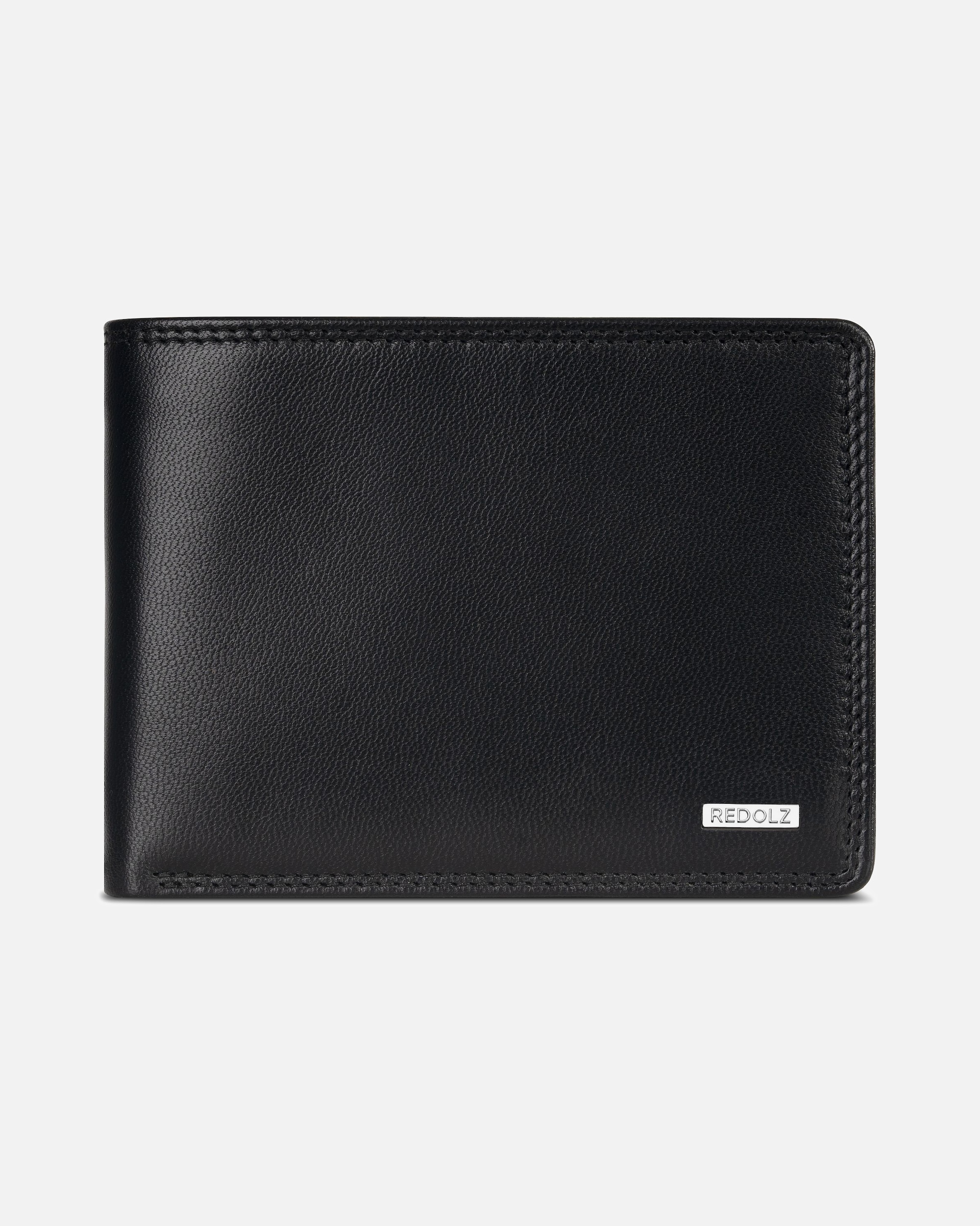 Portemonnaie für Männlich Redolz Leather Essentials Herrengeldbörse classic black