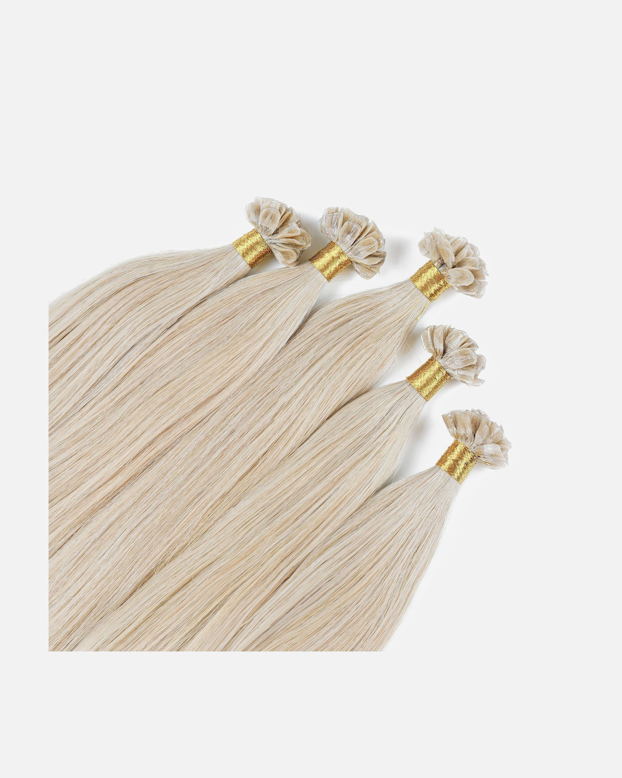 Extensions für Weiblich hair2heart Bonding Extensions Premium Echthaar #10/1 Hell-Lichtblond Asch 0,8g 40cm