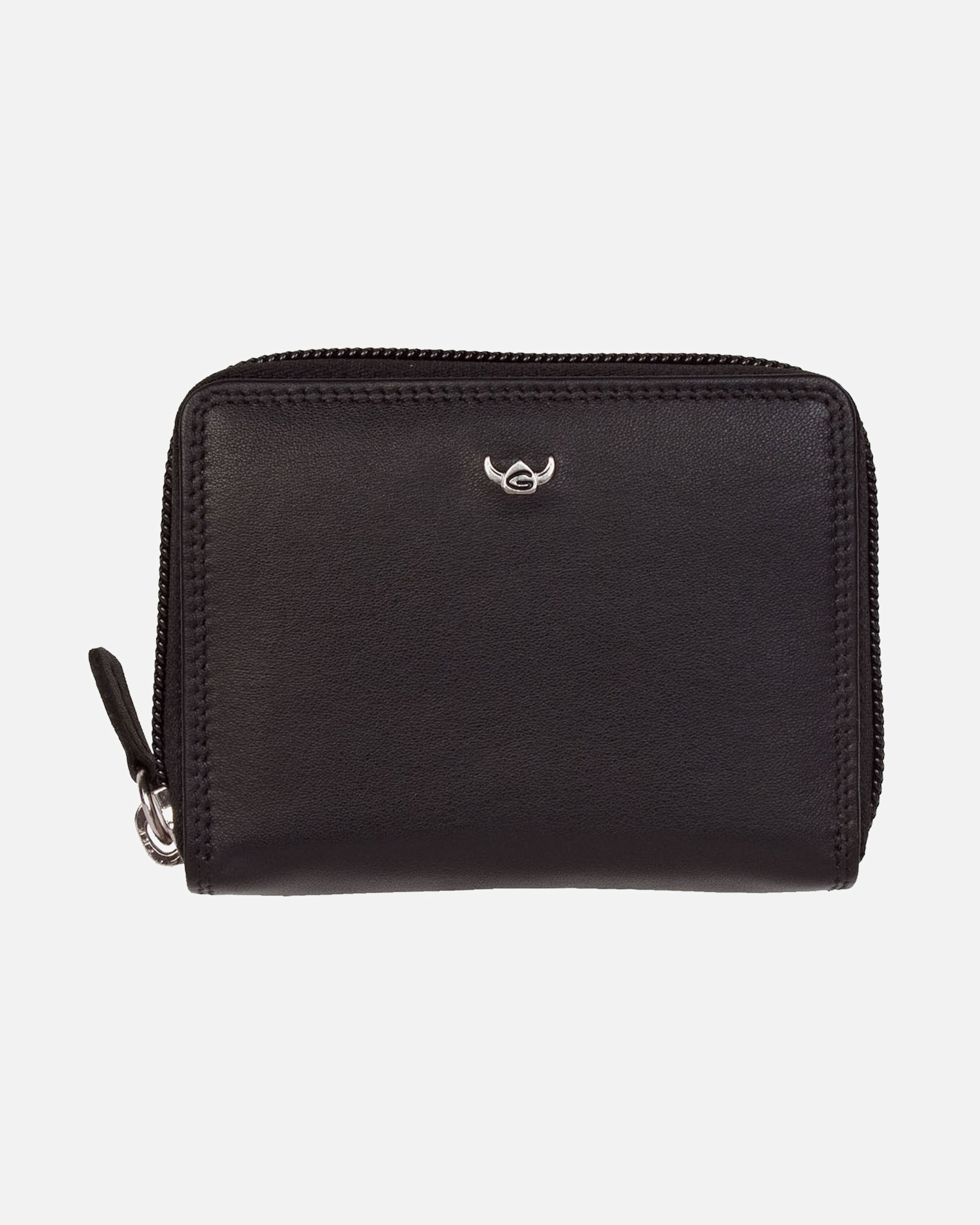 Etui für Männlich Golden Head Polo Kreditkartenetui schwarz