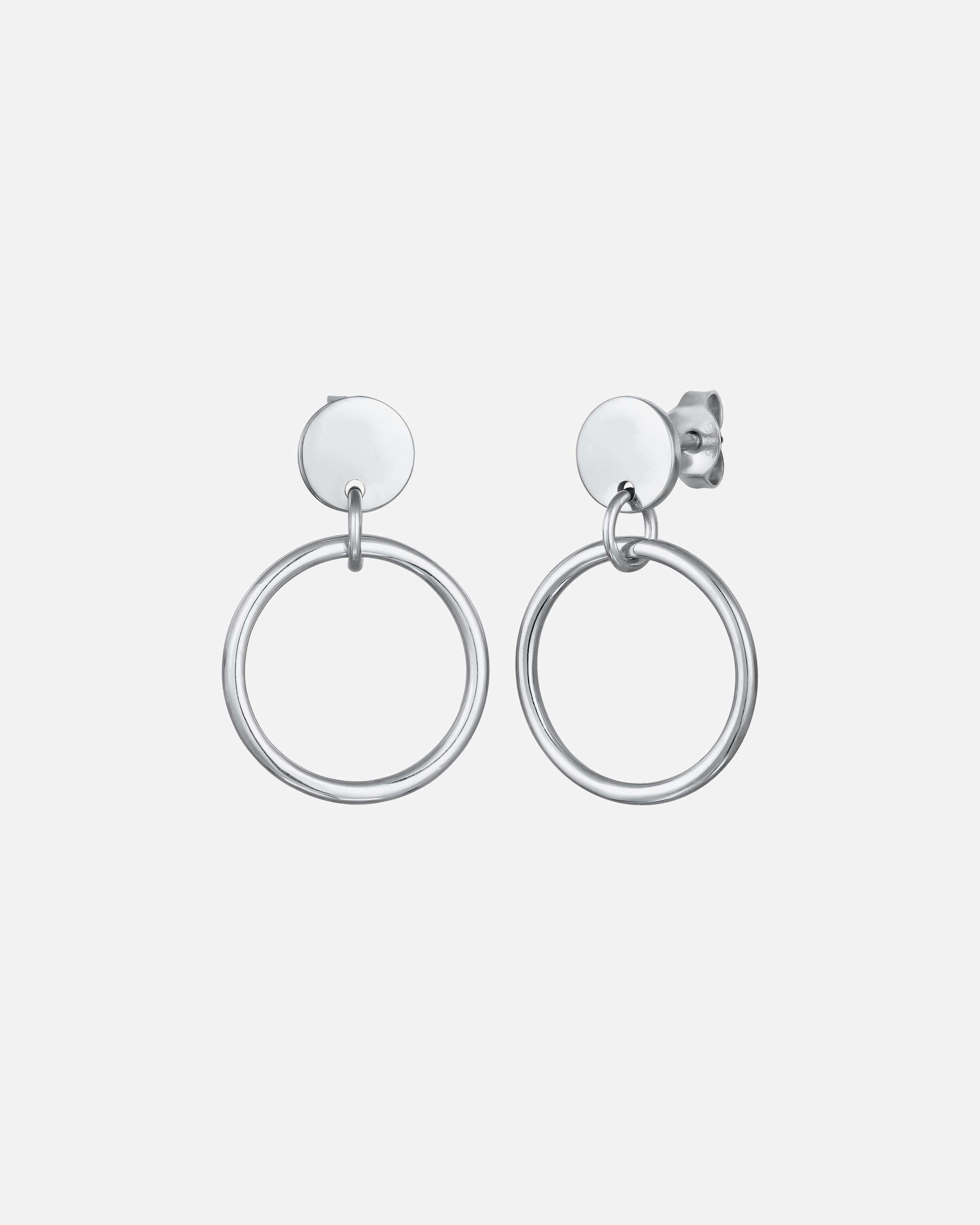 Ohrringe für Weiblich Elli Ohrstecker Kreis Rund 925 Sterling Silber silberfarben