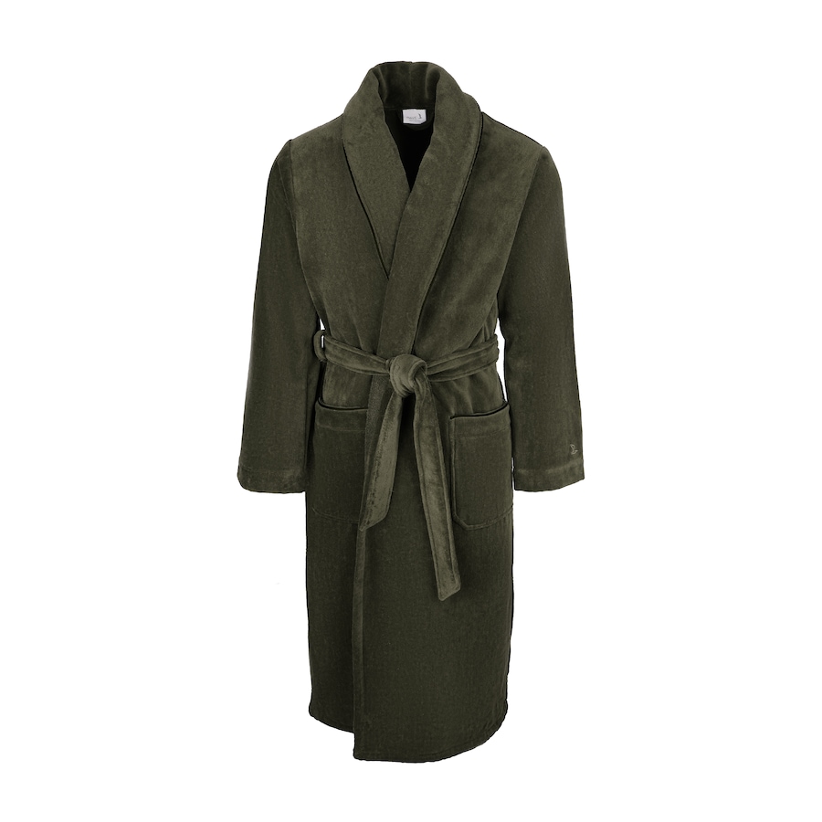 Möve Schalkragenmantel Homewear olive