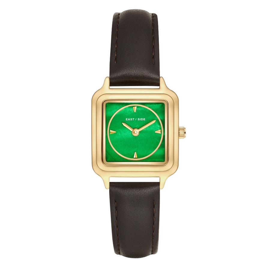 Eastside Uhr aus Echtleder in Braun 25,0x32,0 mm Damen