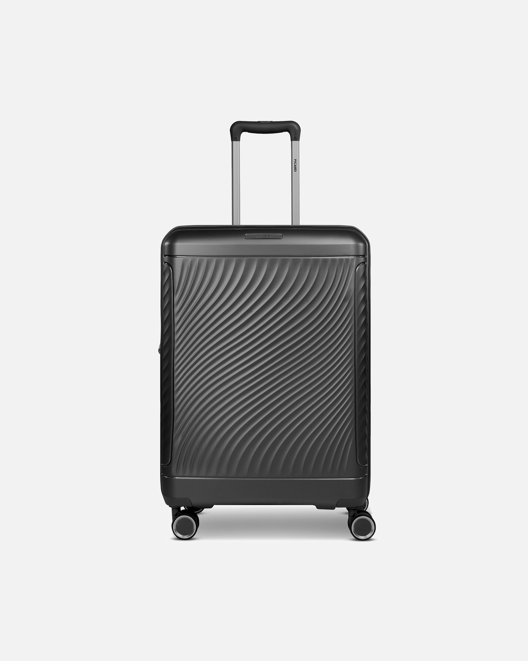 Trolley für Männlich Picard Vienna 4 Rollen Trolley M 65 cm mit Dehnfalte black