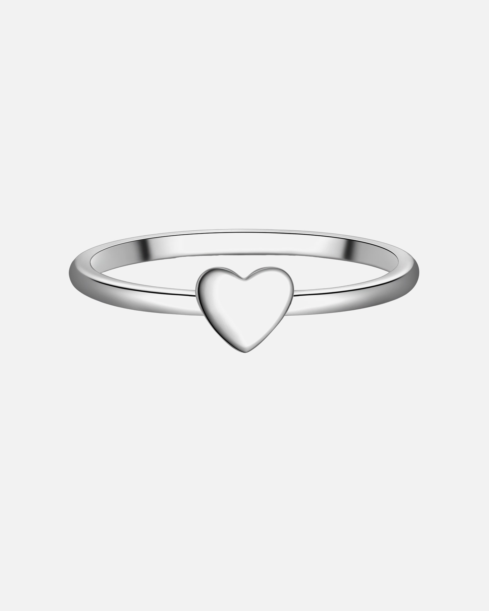 Ring für Weiblich Trilani Ring Herz aus Sterling Silber in silber 52