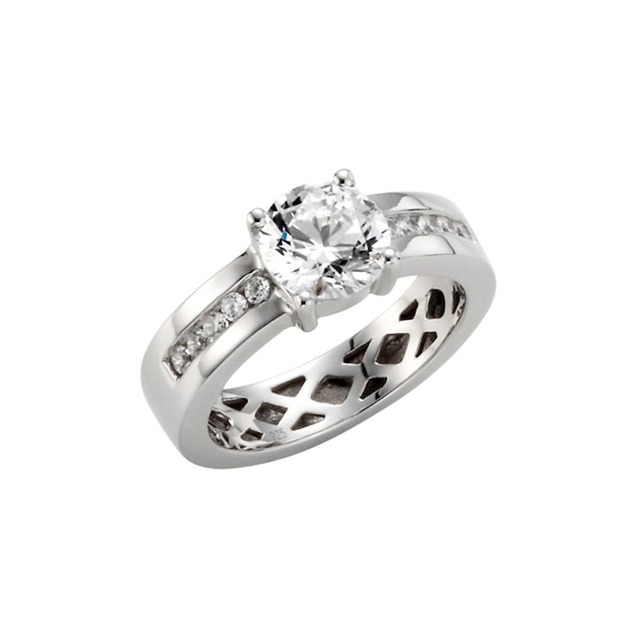 Giorgio Martello Milano Ring Zirkonia, Silber 925 60 Damen