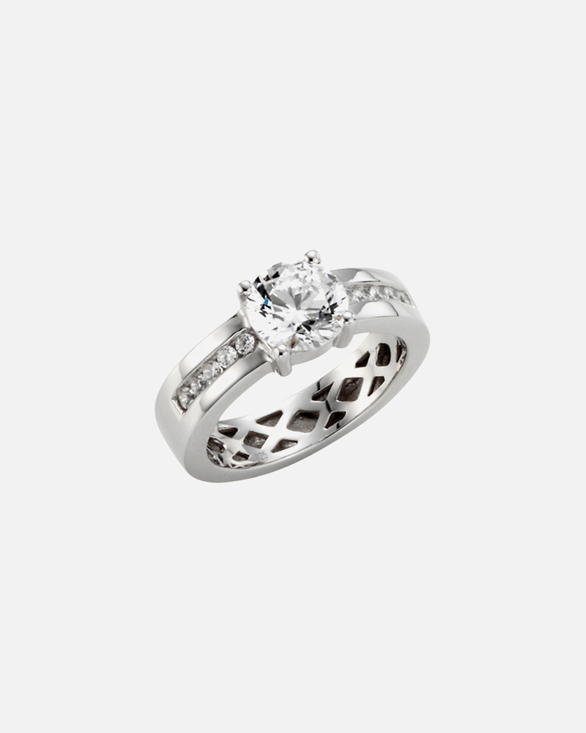 Ring für Weiblich Giorgio Martello Milano Ring Zirkonia, Silber 925 52