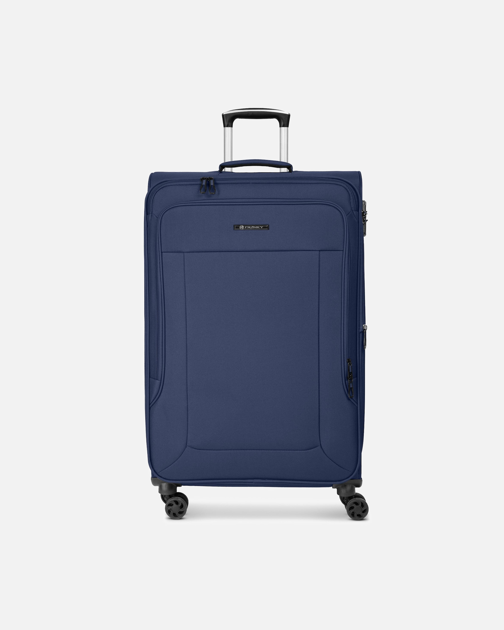 Trolley für Männlich Franky Melbourne 3.0 4-Rollen Trolley 79 cm mit Dehnfalte dark blue