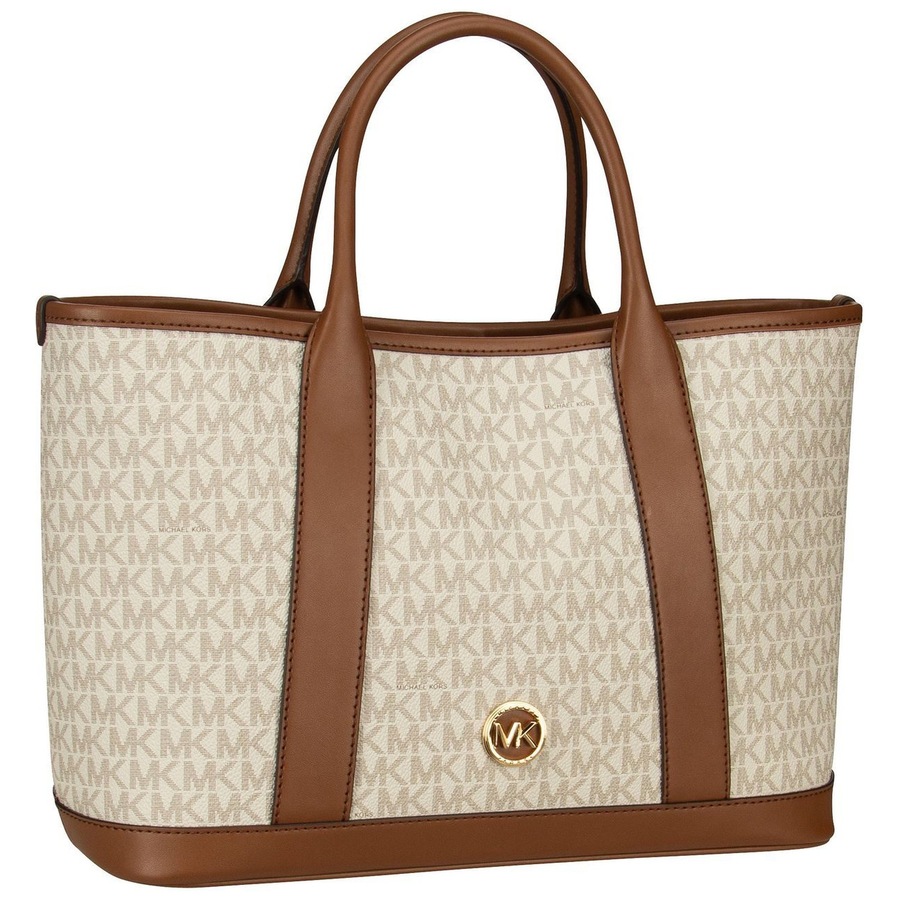 Michael Kors Handtasche Luisa MD MK SIG Vanilla/Luggage Violett Damen
