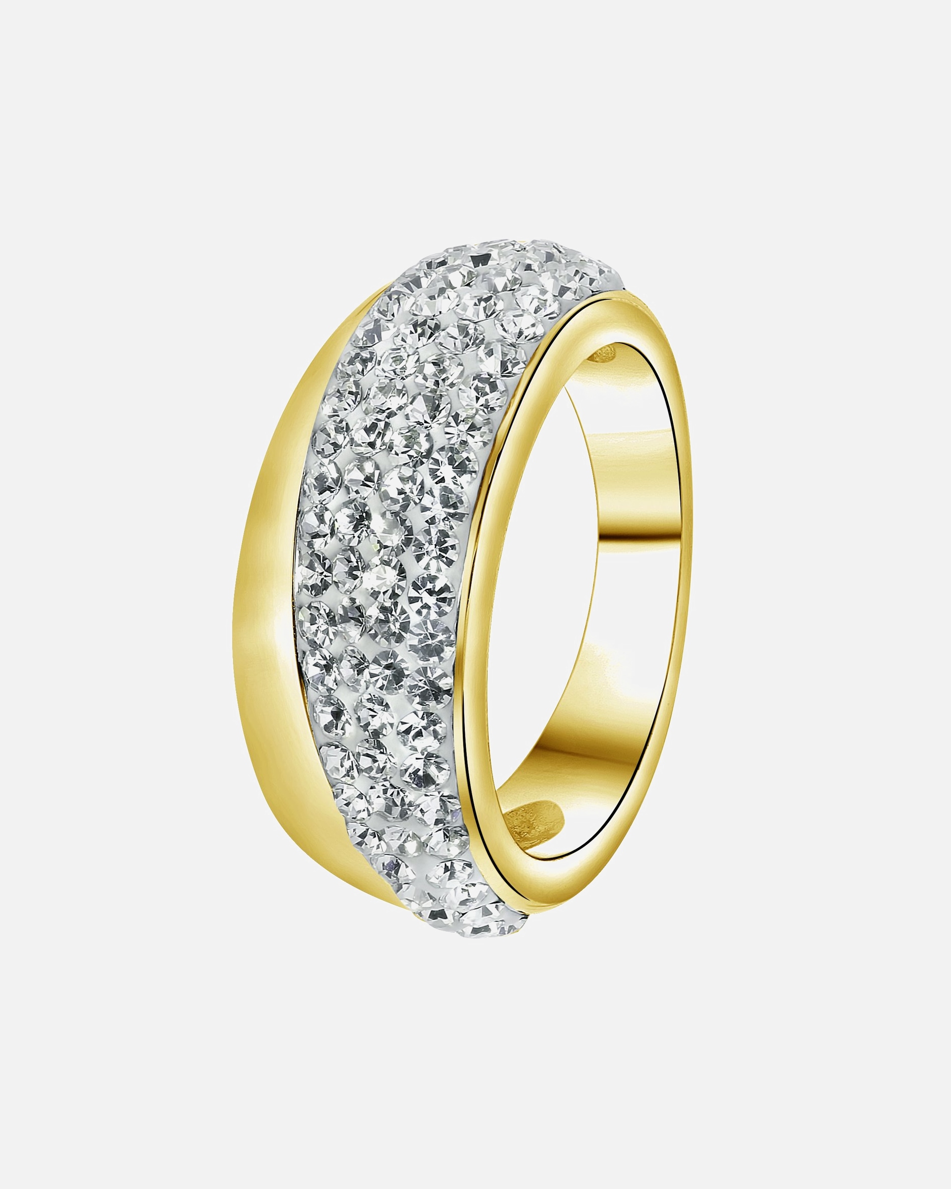 Ring für Männlich Lucardi Ringe Stahl Gold - 60mm