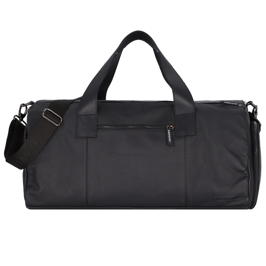 Davidoff Paris Weekender Reisetasche Leder 53 cm schwarz Schwarz Herren
