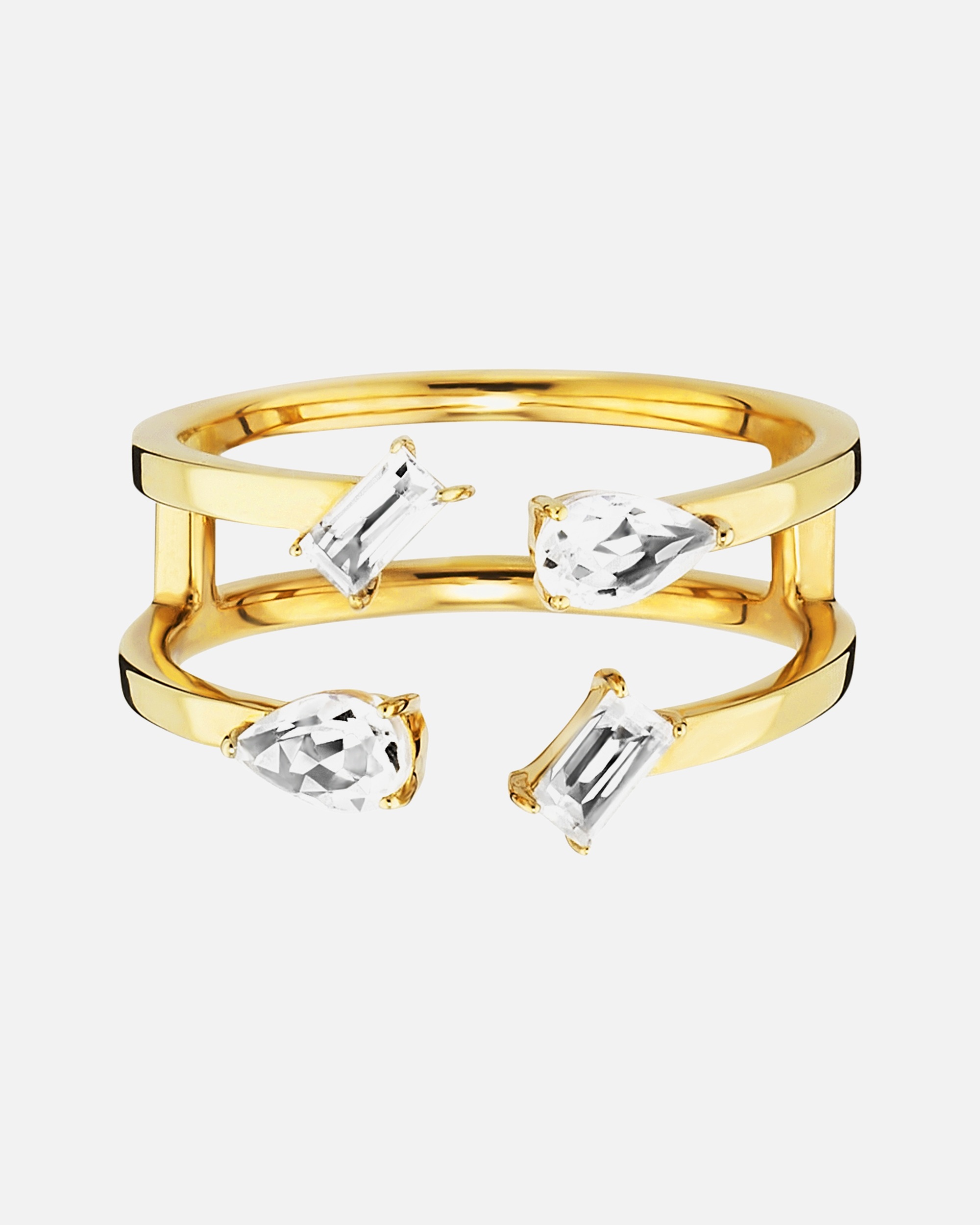 Ring für Weiblich caï Ring 925/- Sterling Silber Weißtopas weiß 0,74ct 052 (16,6)