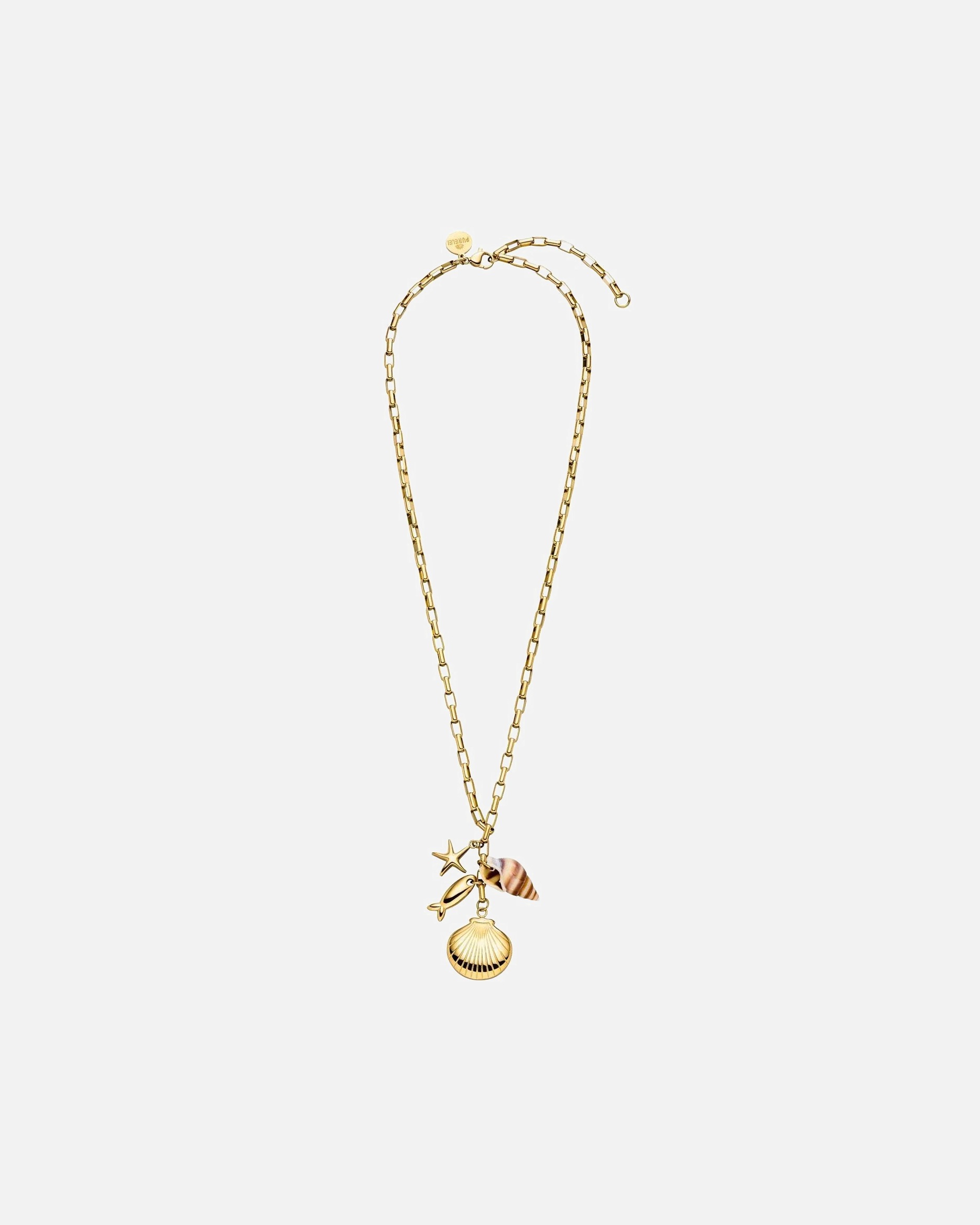 Halskette für Unisex Purelei Ocean Crush Kette 100% Edelstahl Gold