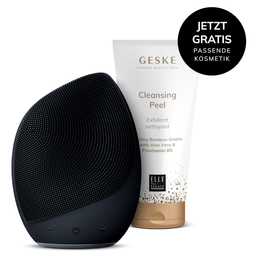 GESKE Sonic Facial Brush | 5 in 1 Farbe: Black + Gratis Kosmetik