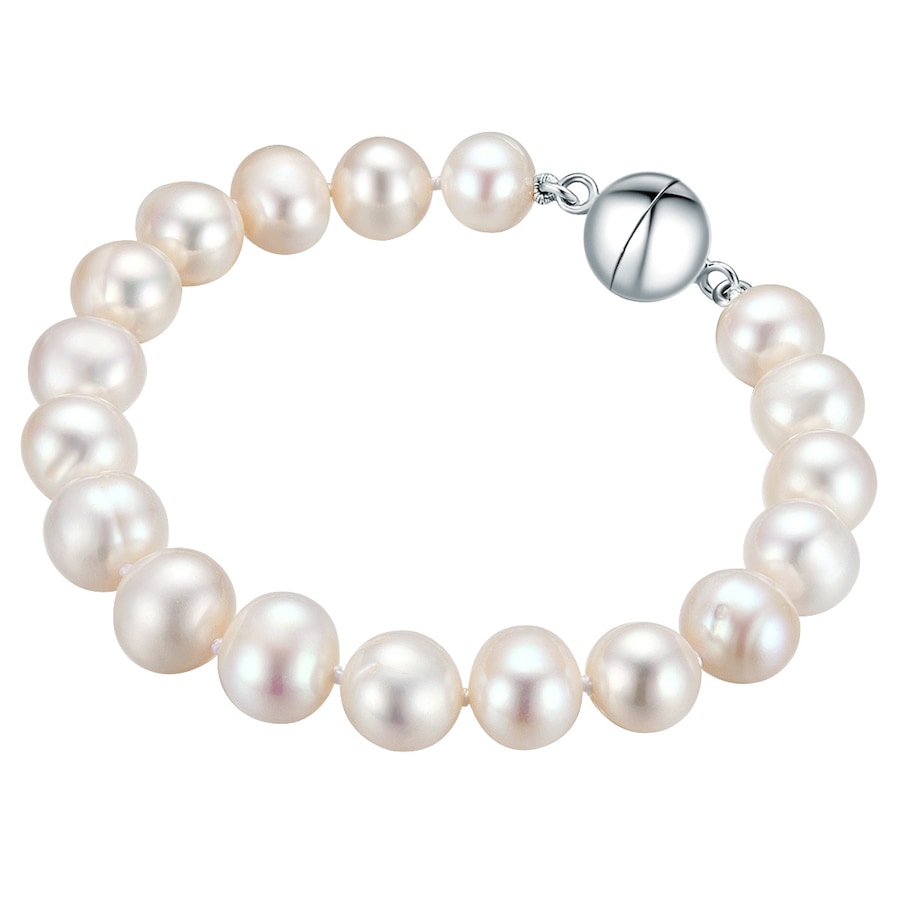 Valero Pearls Armband 925er Silber, Perle 23 cm Damen