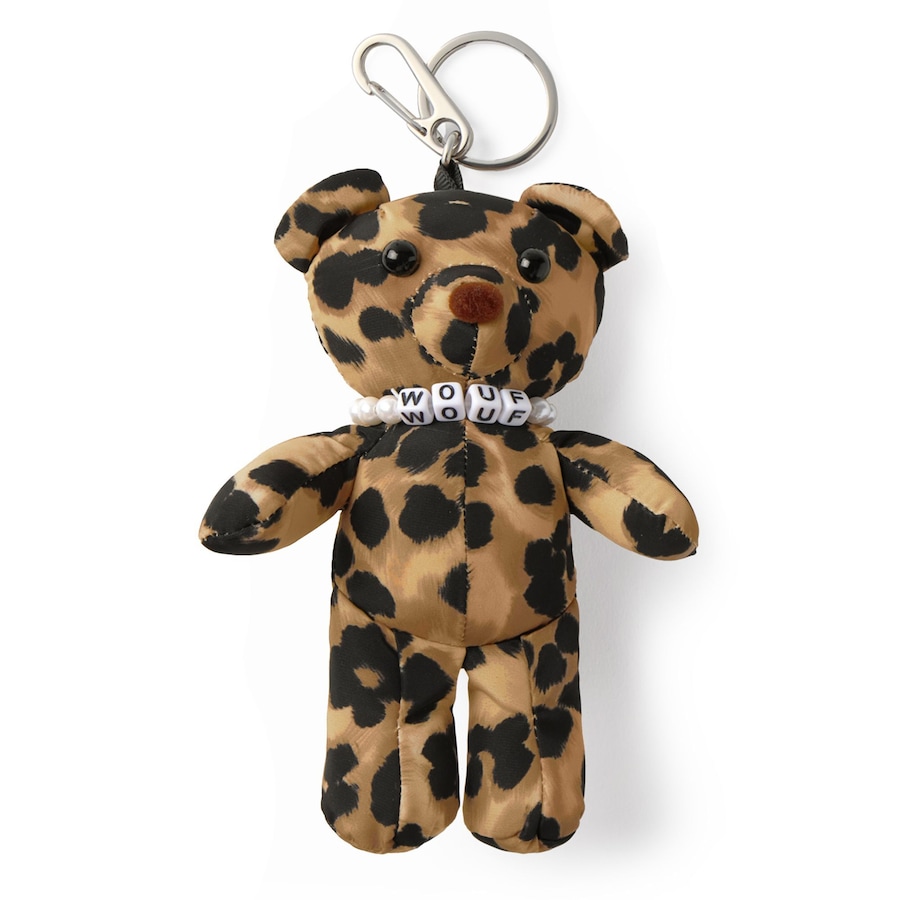Wouf Charms Taschenanhänger 7 cm feline bear Grau Damen