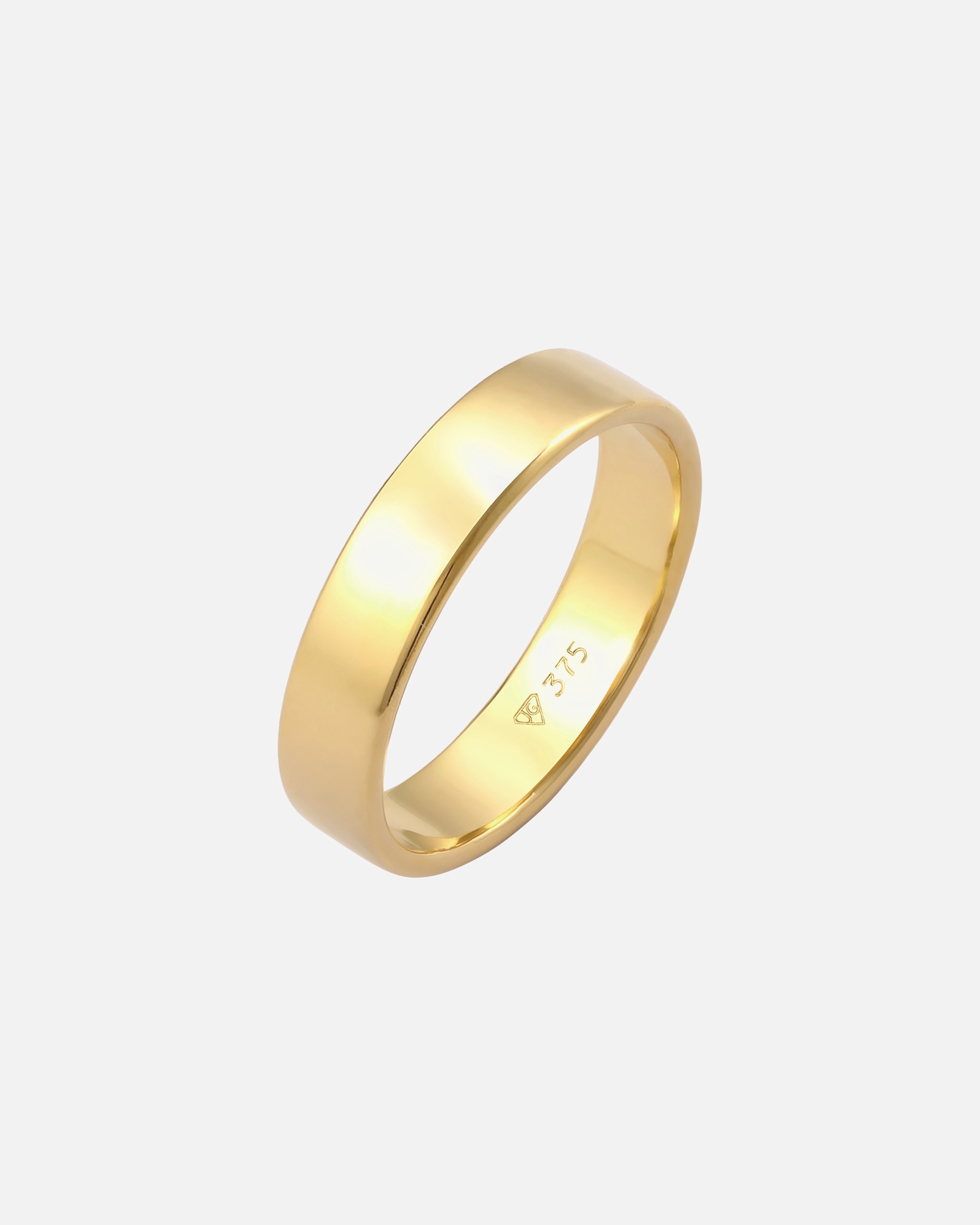 Ring für Weiblich Elli PREMIUM Bandring Trauring 375 Gelbgold 56