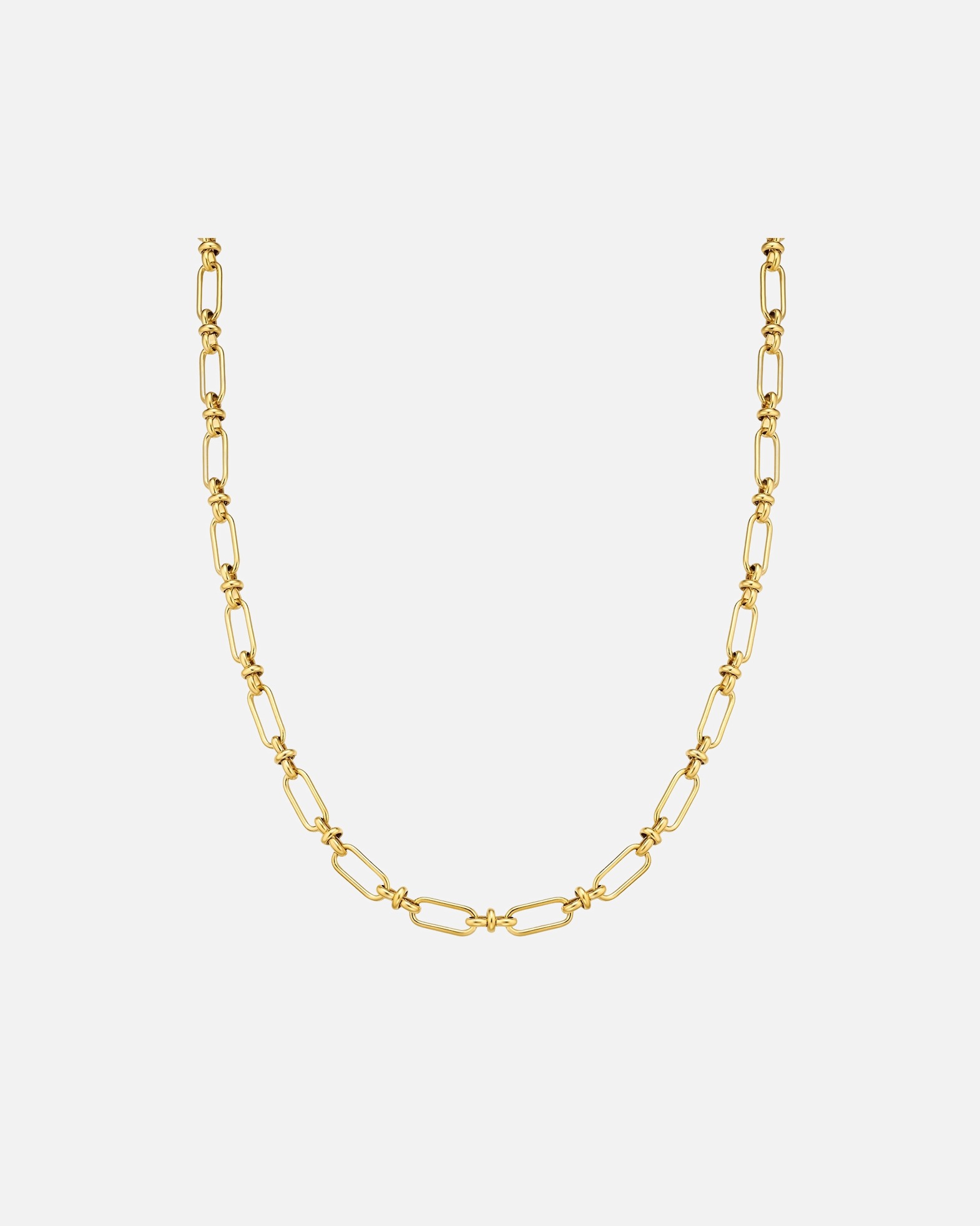 Halskette für Männlich True Rebels Halskette aus Edelstahl in gelbgold 50 cm