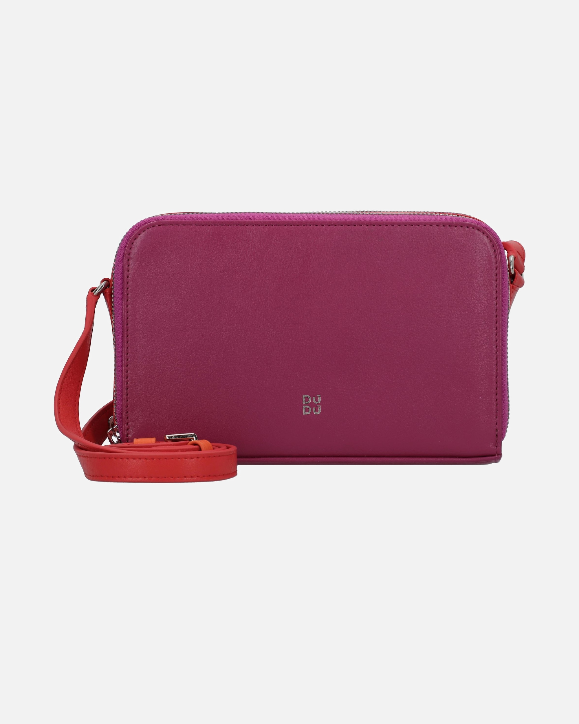Tasche für Weiblich DuDu Umhängetasche Leder 19 cm fuchsia