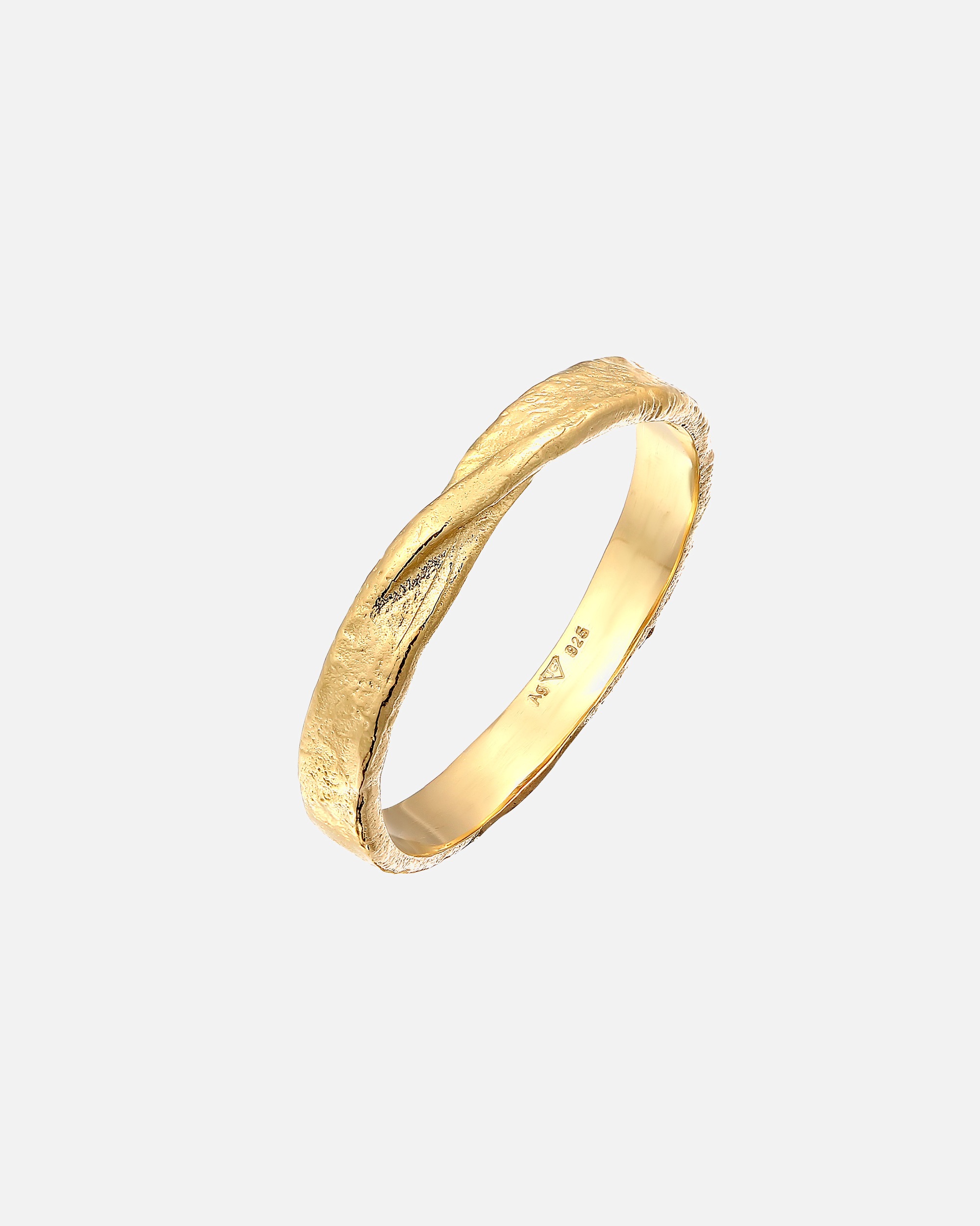Ring für Männlich Haze & Glory Default Brand Line Bandring - Twisted 925 Silber 62