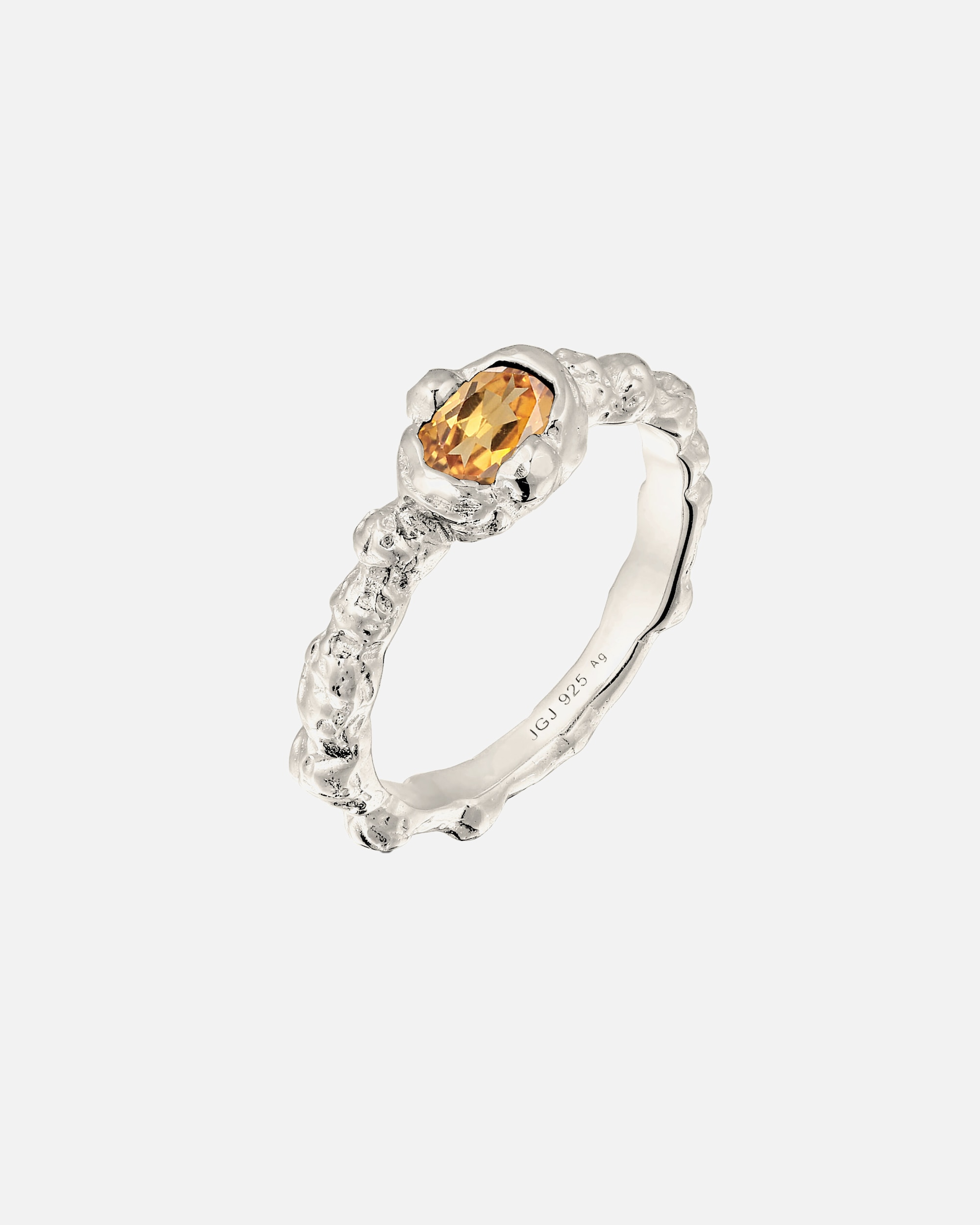 Ring für Weiblich Elli Citrin Gelb 925 Sterling Silber 54