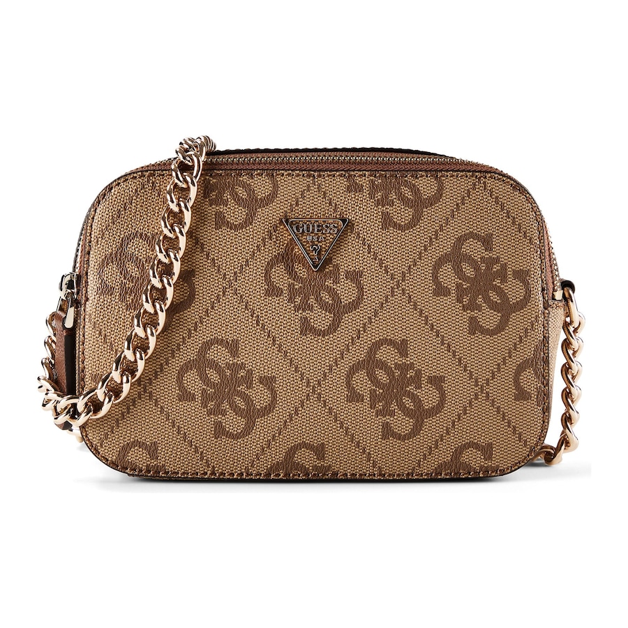 Guess Noelle Umhängetasche latte logo-brown Braun Damen
