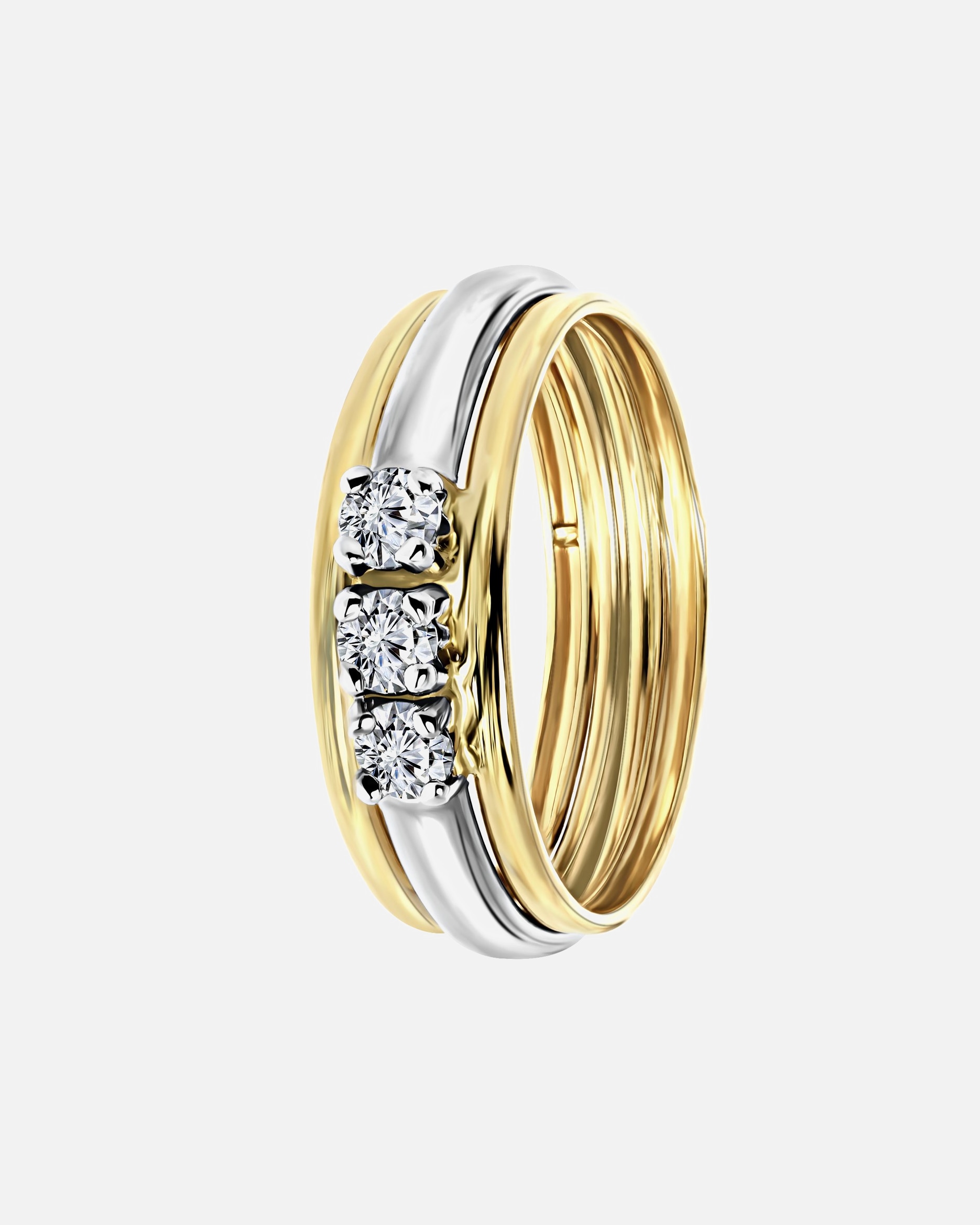 Ring für Männlich Lucardi Ringe 9 carat 585 Gold - 50mm