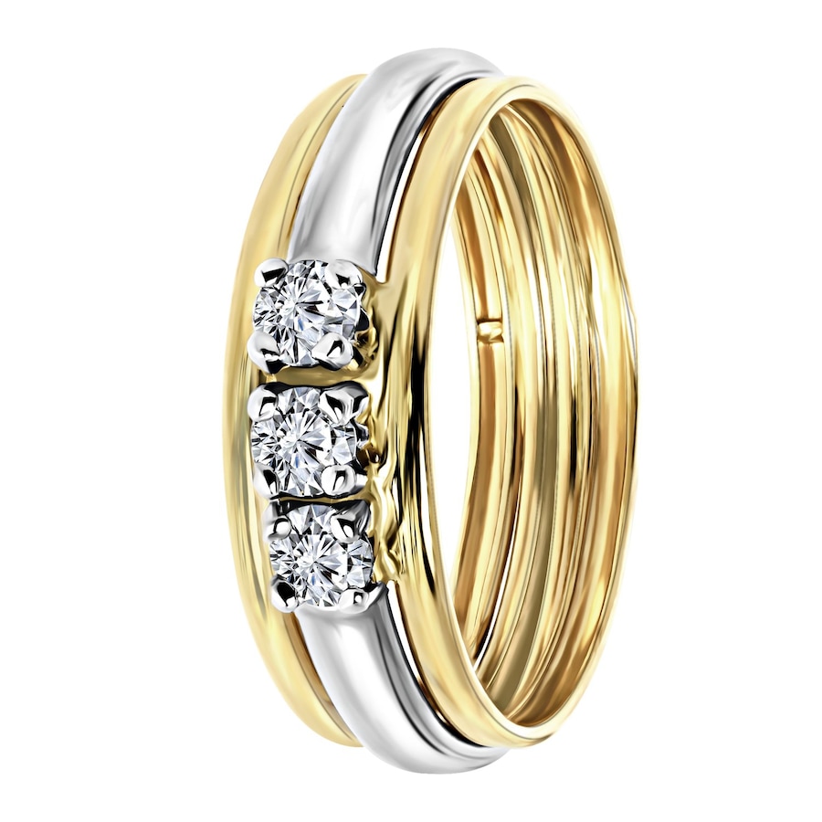 Lucardi Ringe 9 carat 585 Gold - 49mm Herren