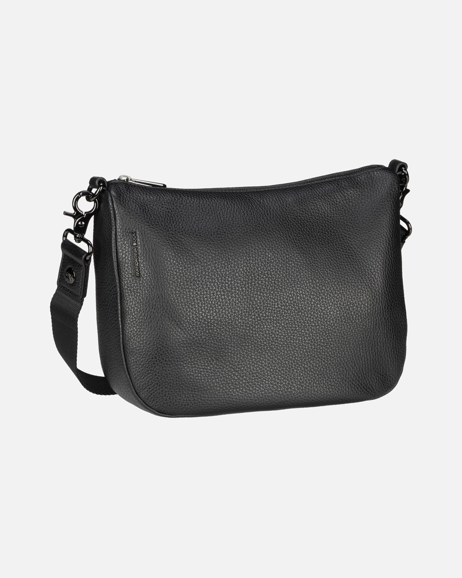 Umhängetasche für Weiblich Mandarina Duck Umhängetasche Mellow Leather Hobo FZT79 Nero